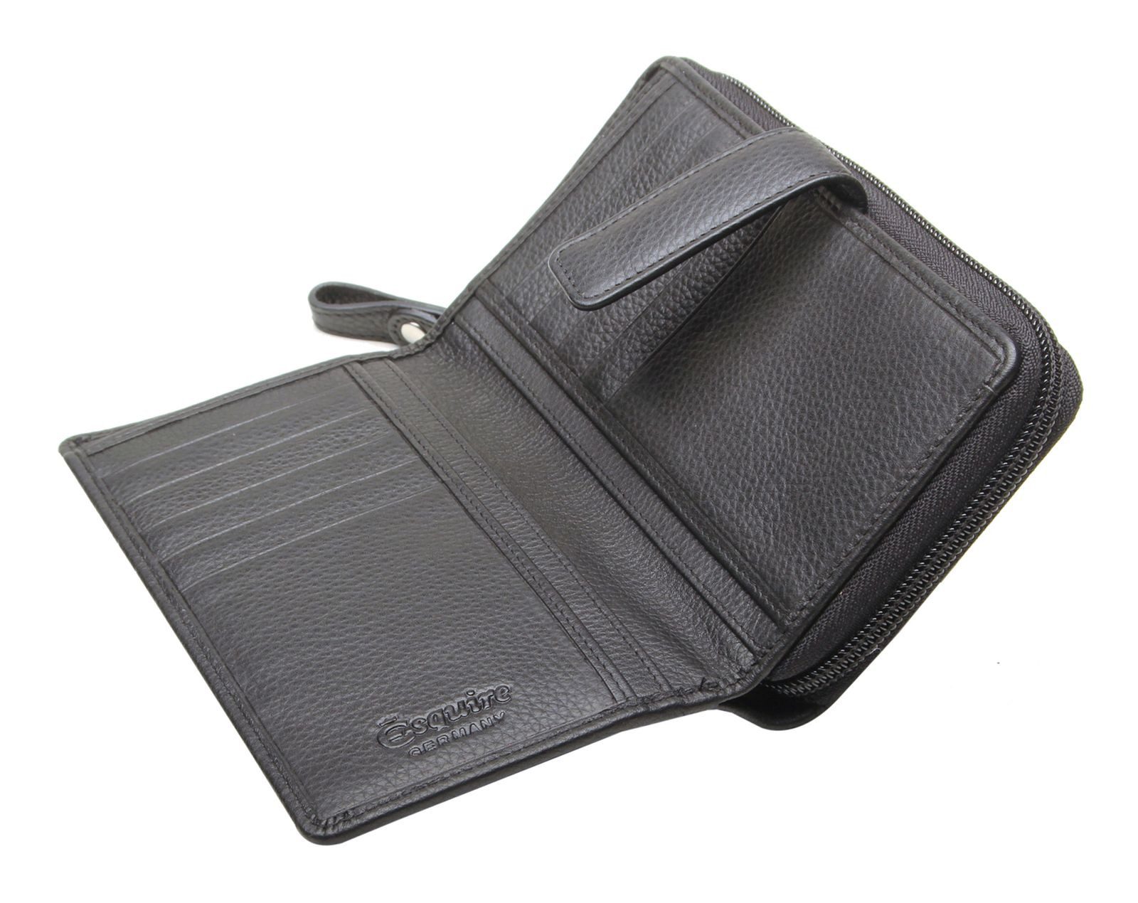 Esquire Geldbörse Wallet, aus echtem Leder mit RFID-Blocker Schutz