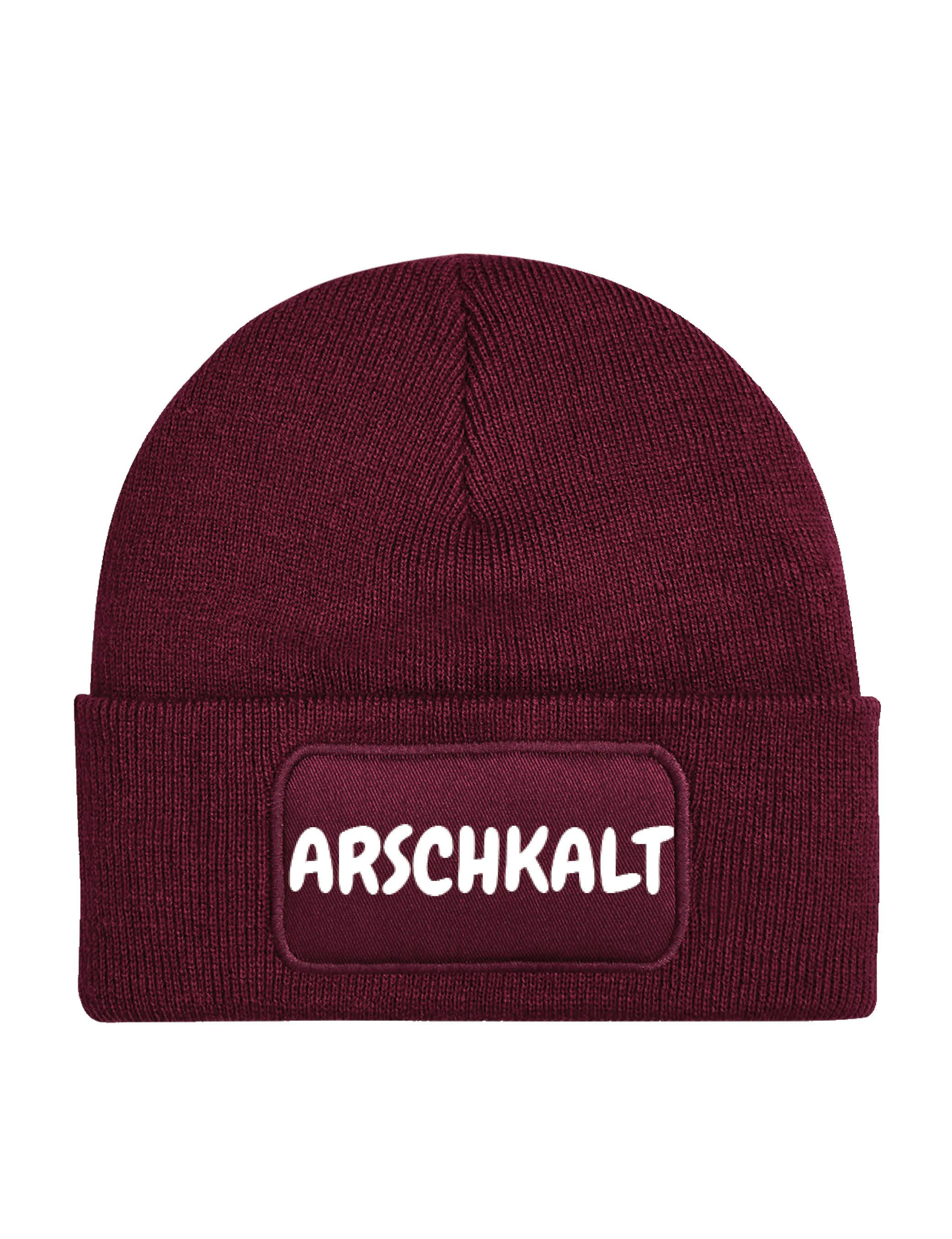 Beanie Herren & Damen unisex Mütze Beanie "Arschkalt" Statement Geschenk