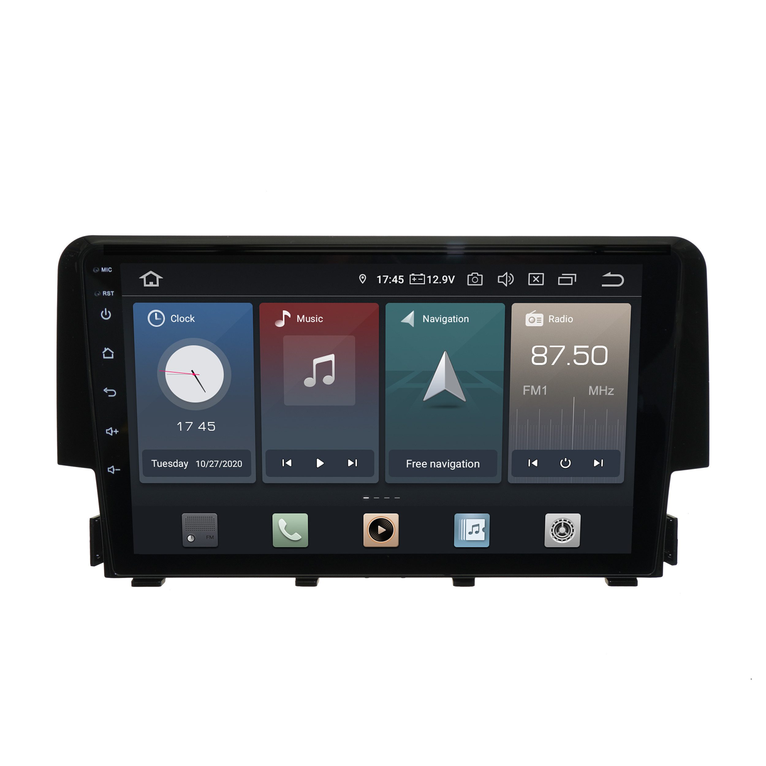 TAFFIO Honda Civic 16-22 9" Touchscreen Android Bluetooth GPS Navi CarPlay Einbau-Navigationsgerät