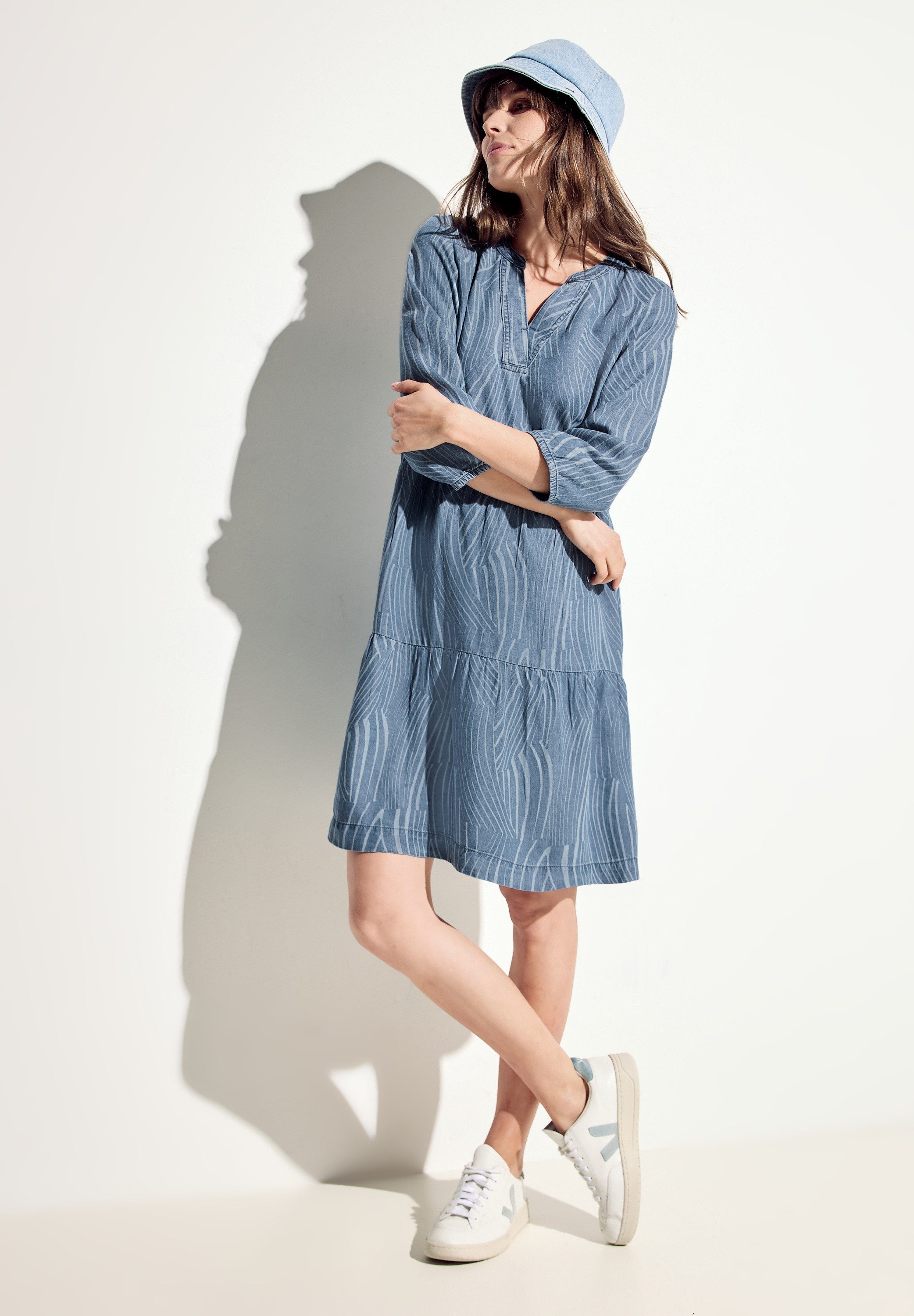 CECIL Trägertop Lyocell Print Kleid