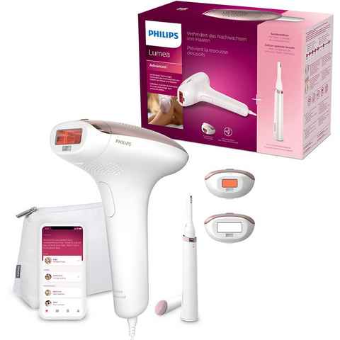 Philips IPL-Haarentferner Lumea S7000 BRI921/00, 250000 Lichtimpulse, 2 Aufsätze (Körper und Gesicht), inkl. Präzisionstrimmer