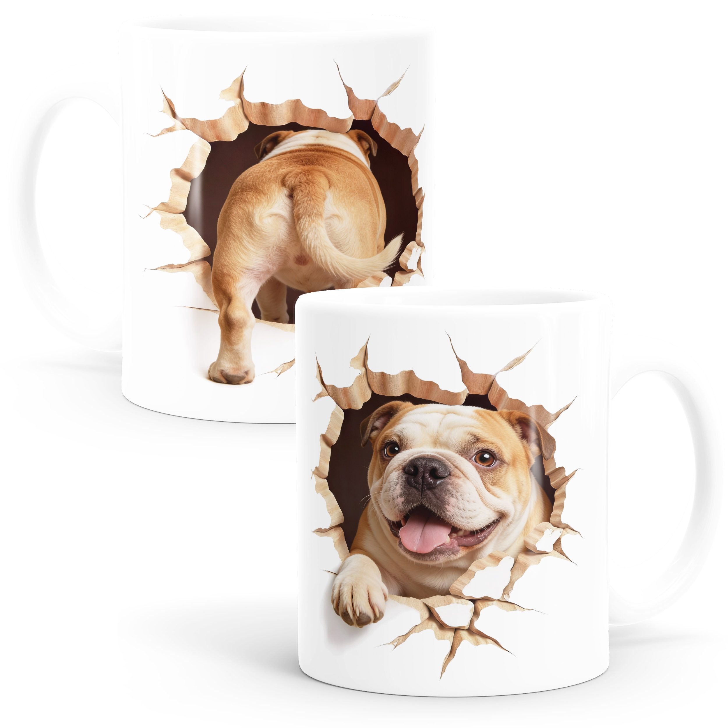 MoonWorks Tasse Tasse Hund Englische-Bulldogge Geschenk Hundebesitzer Tierfreunde, Keramik