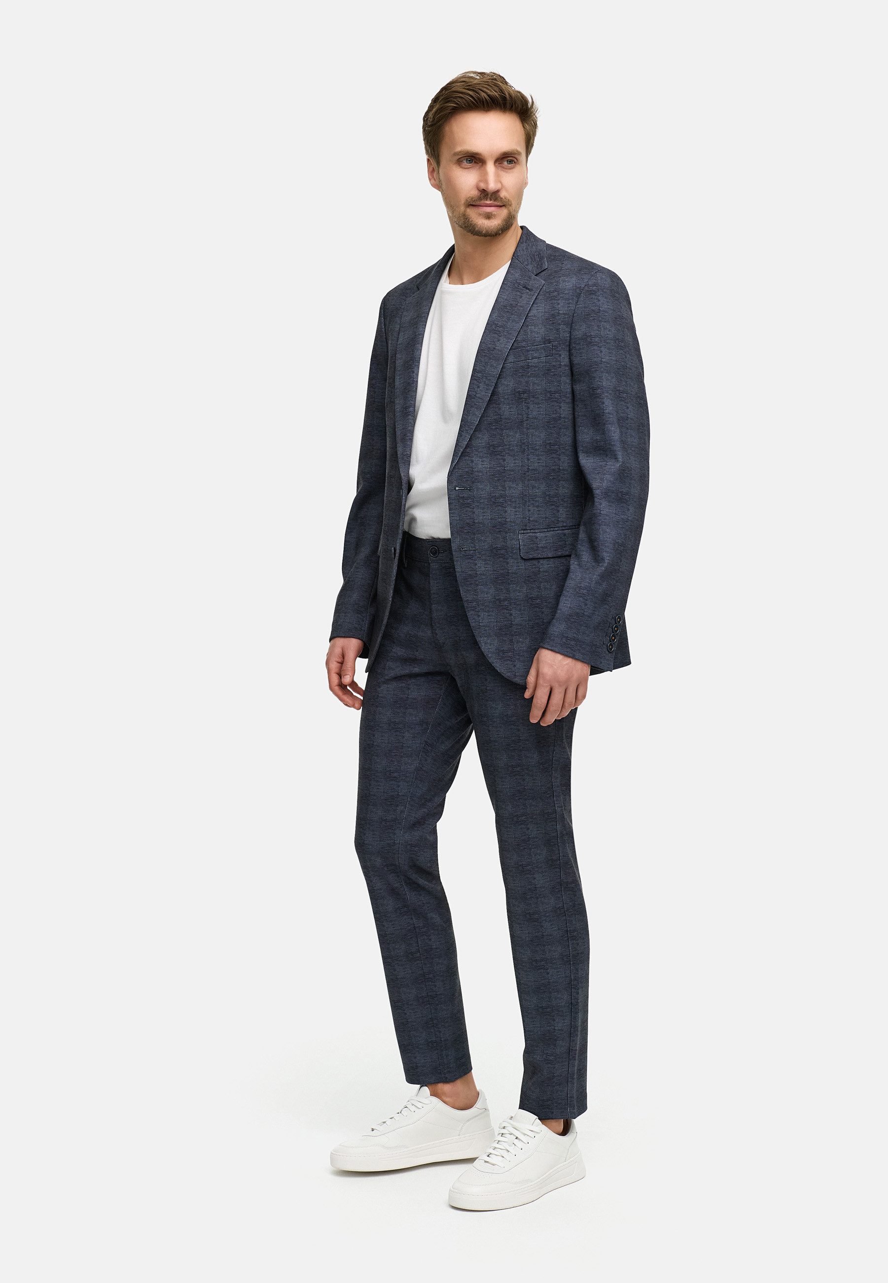 Jeff Anzughose Herren JFLeo Anzug Hose Herrenhose in 3 Farben erhältlich, kariert