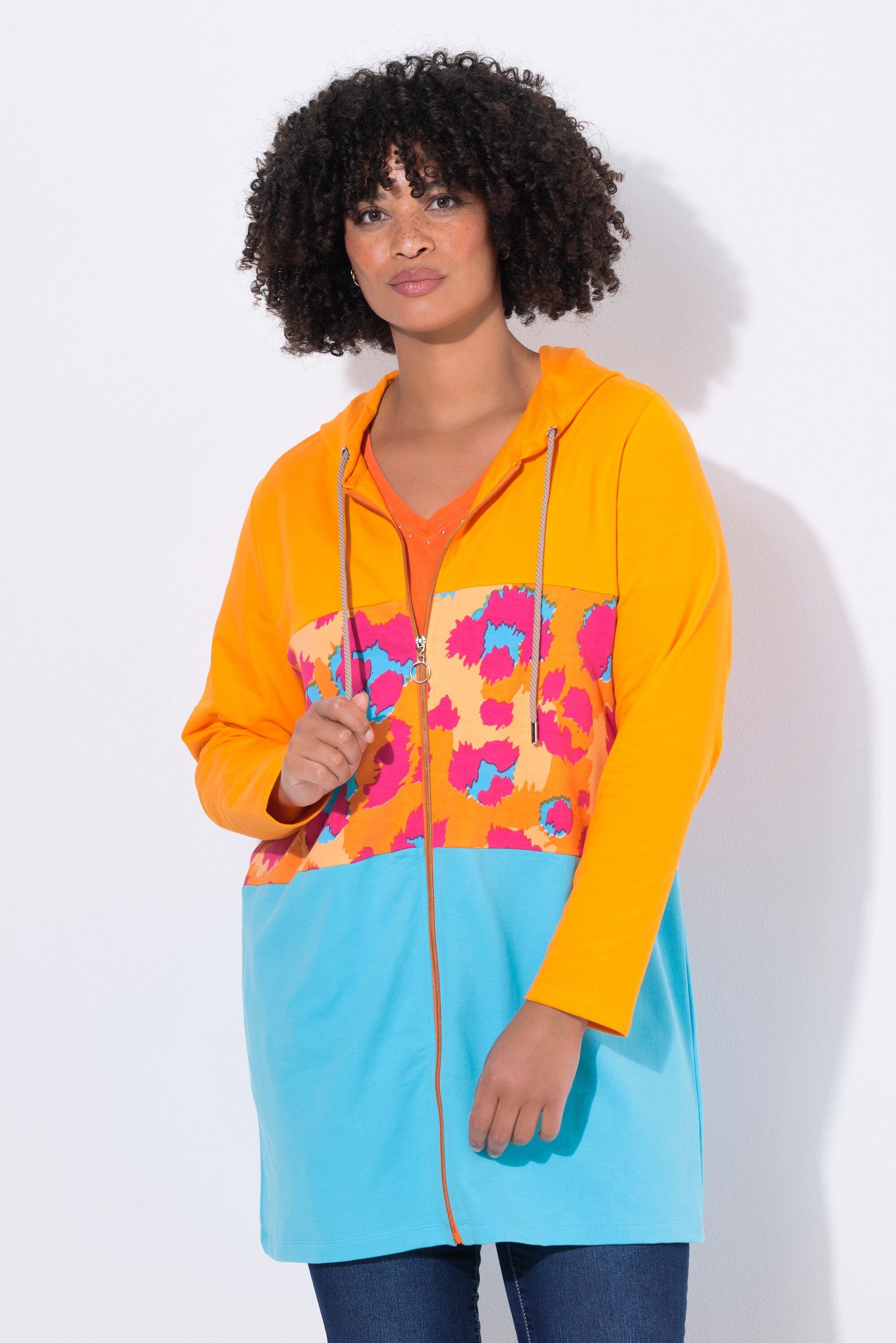 Angel of Style Sweatjacke Long-Sweatjacke A-Linie günstig online kaufen