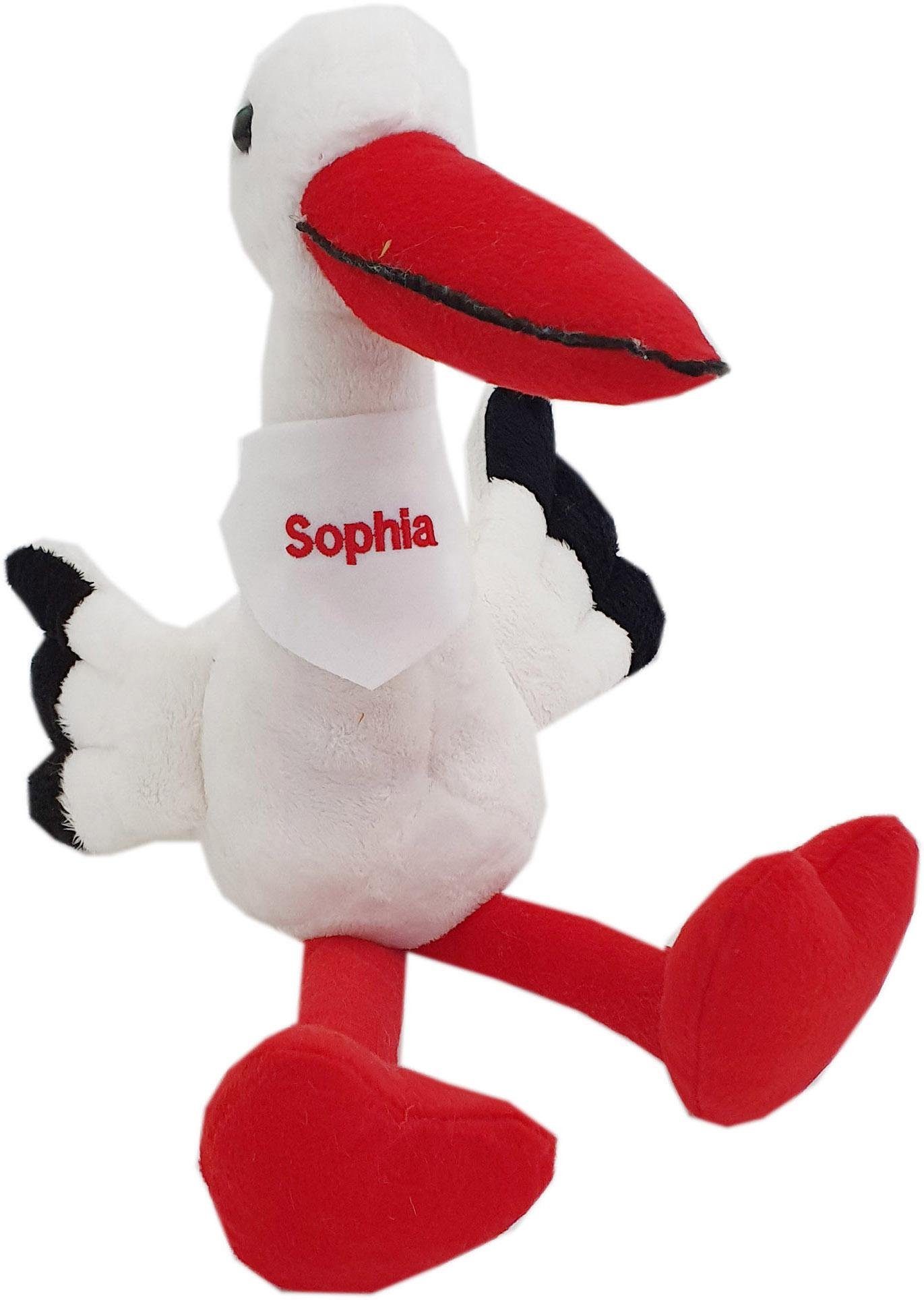 Image of Heunec® Kuscheltier »MISANIMO Storch, 40 cm«, mit individuell bestickbarem Halstuch