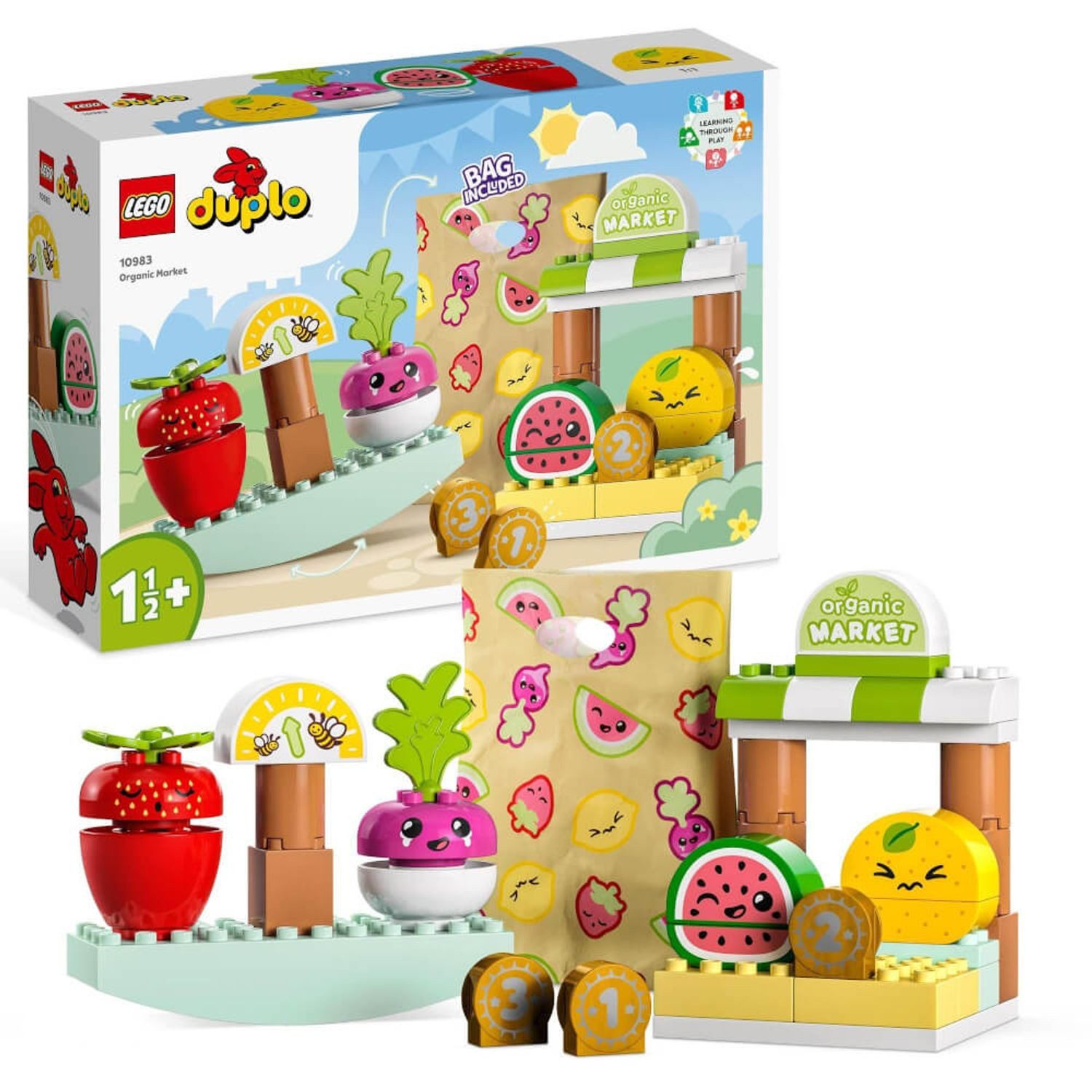 LEGO® Duplo Biomarkt Konstruktionsspielsteine, (10983, 40 St), Made in Europe