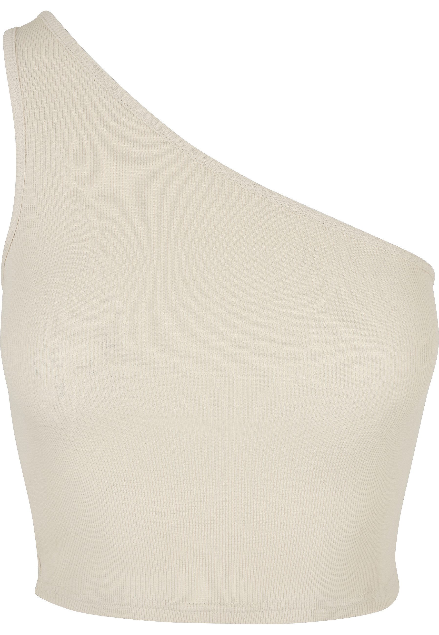 URBAN CLASSICS Yoga & Relax Shirt Urban Classics Damen Ladies Cropped Asymmetric Top (1-tlg)