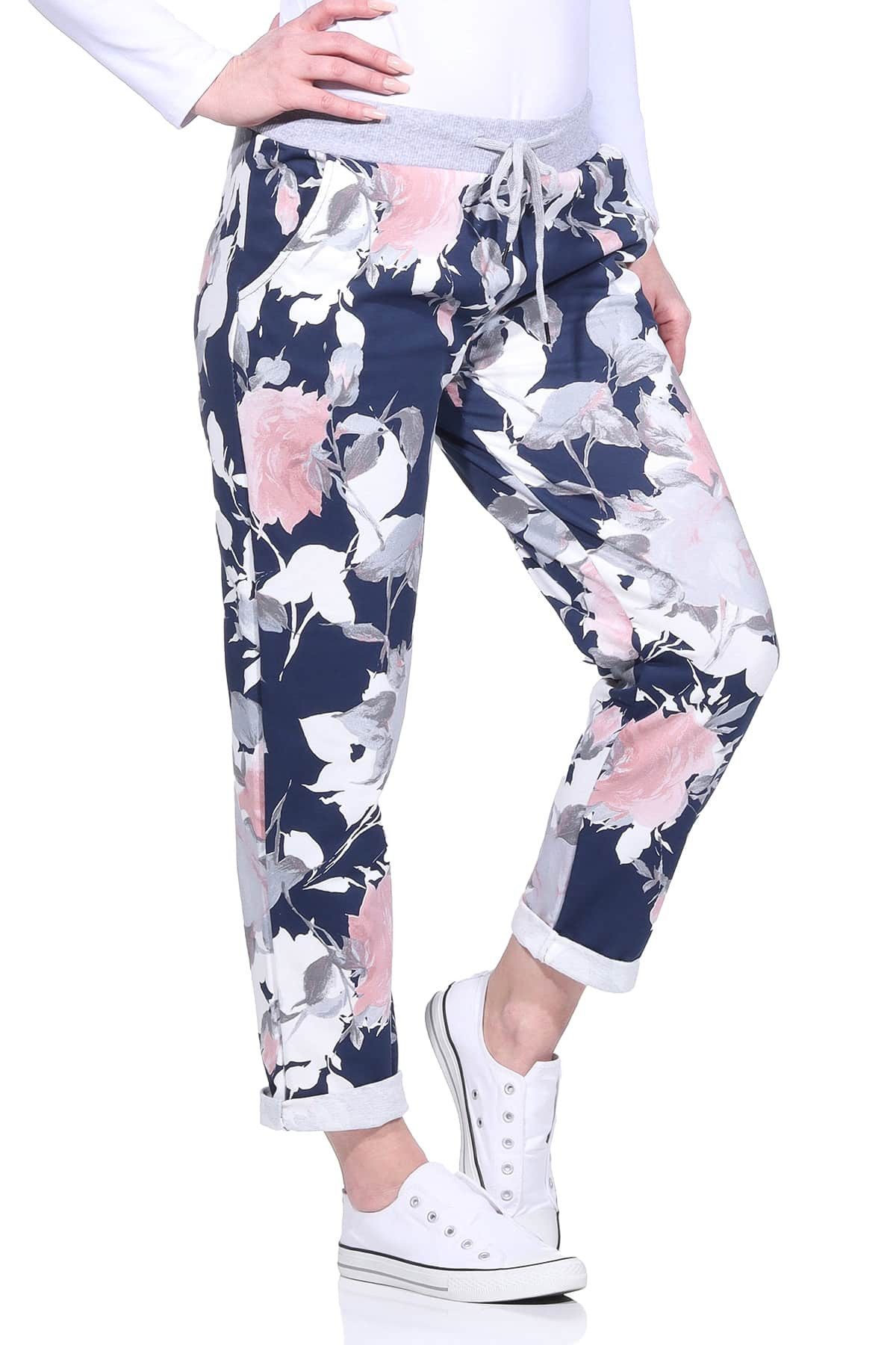 Aurela Damenmode Jogginghose Freizeithose sommerliche Haushose leichte Jogg günstig online kaufen