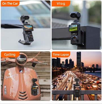 leben DJI Osmo Pocket 3 Zubehör Magnetständer, verstellbare Basis Kamera-Gimbal (Sunnylife Magnethalterung, VLog-Zubehör, schnelle Installation)