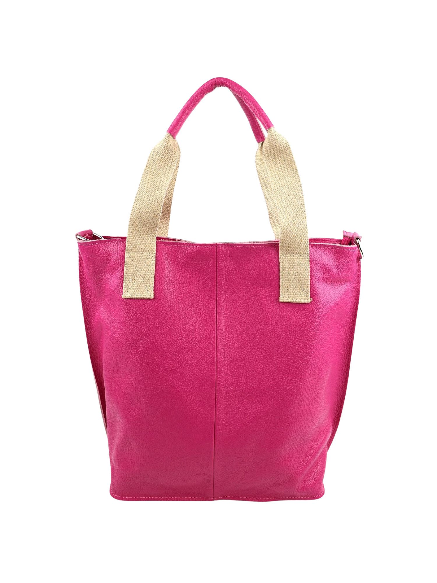 Schultertasche Damen Ledertasche aus Echtleder mit Reißverschluss Schulterriemen