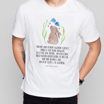 Mr. & Mrs. Panda T-Shirt Hase Blume - Weiß - Geschenk, Männer, Geburtstag, Osterdeko, Party, J (1-tlg)