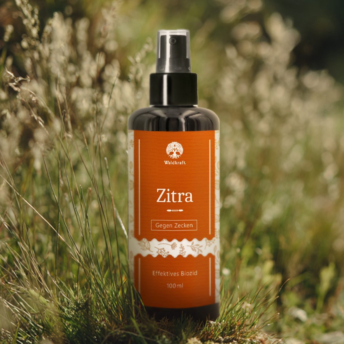 Waldkraft. Zeckenschutzmittel Zitra – Zeckenschutz Spray für Hunde & Katzen, 100 ml, Vorbeugender pflanzlicher Zeckenschutz zur äußerlichen Anwendung