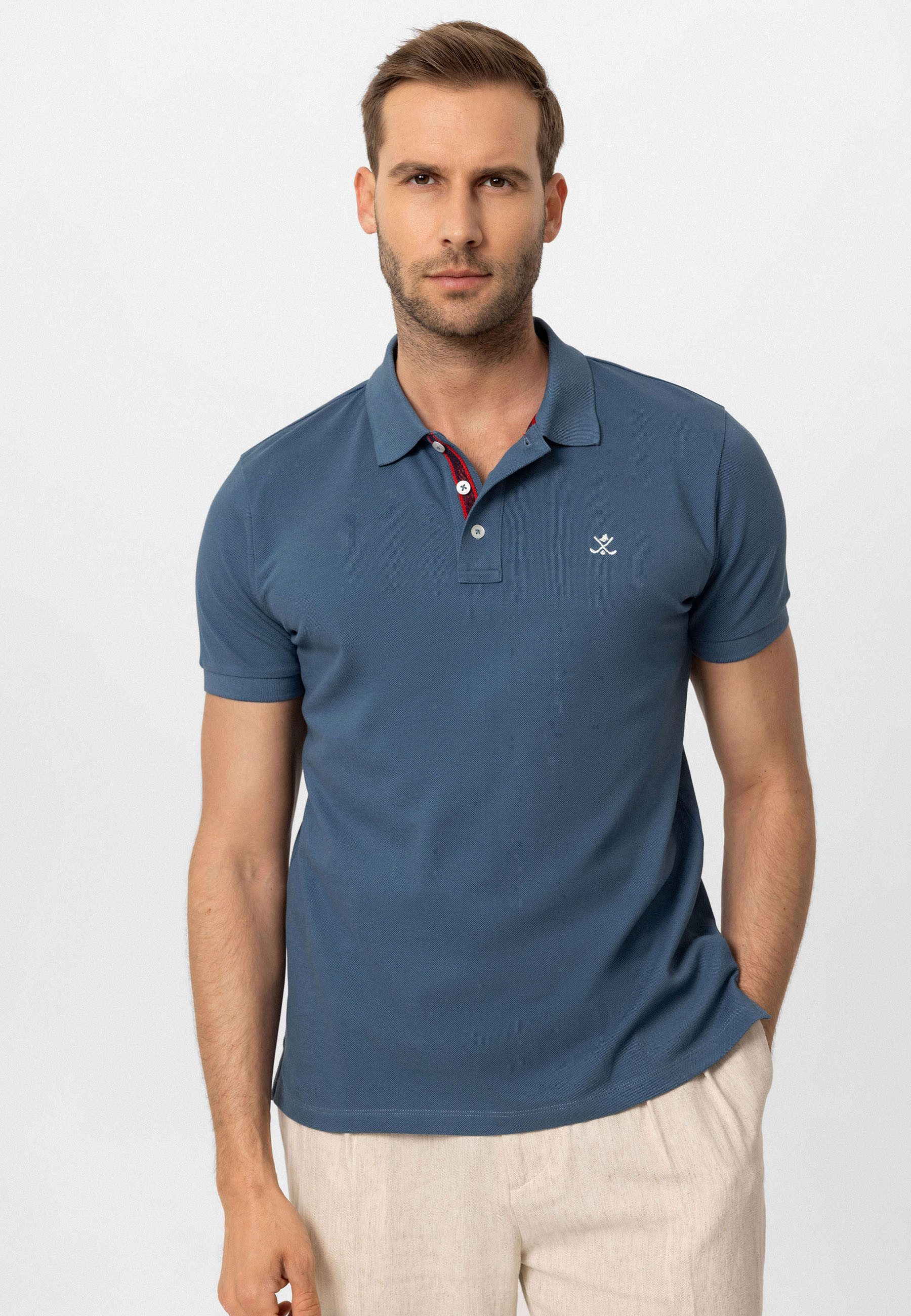 Antioch  T-Shirts & Poloshirts Beau Polo Neck 2 Pack Regular Fit T-Shirt günstig online kaufen