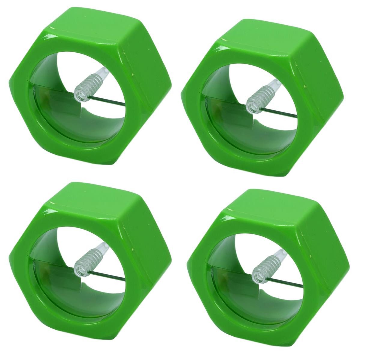 BAYLI Pizzaschneider 4er Set Gurkenreibe Spiralschneider manuell – Gemüseschneider für