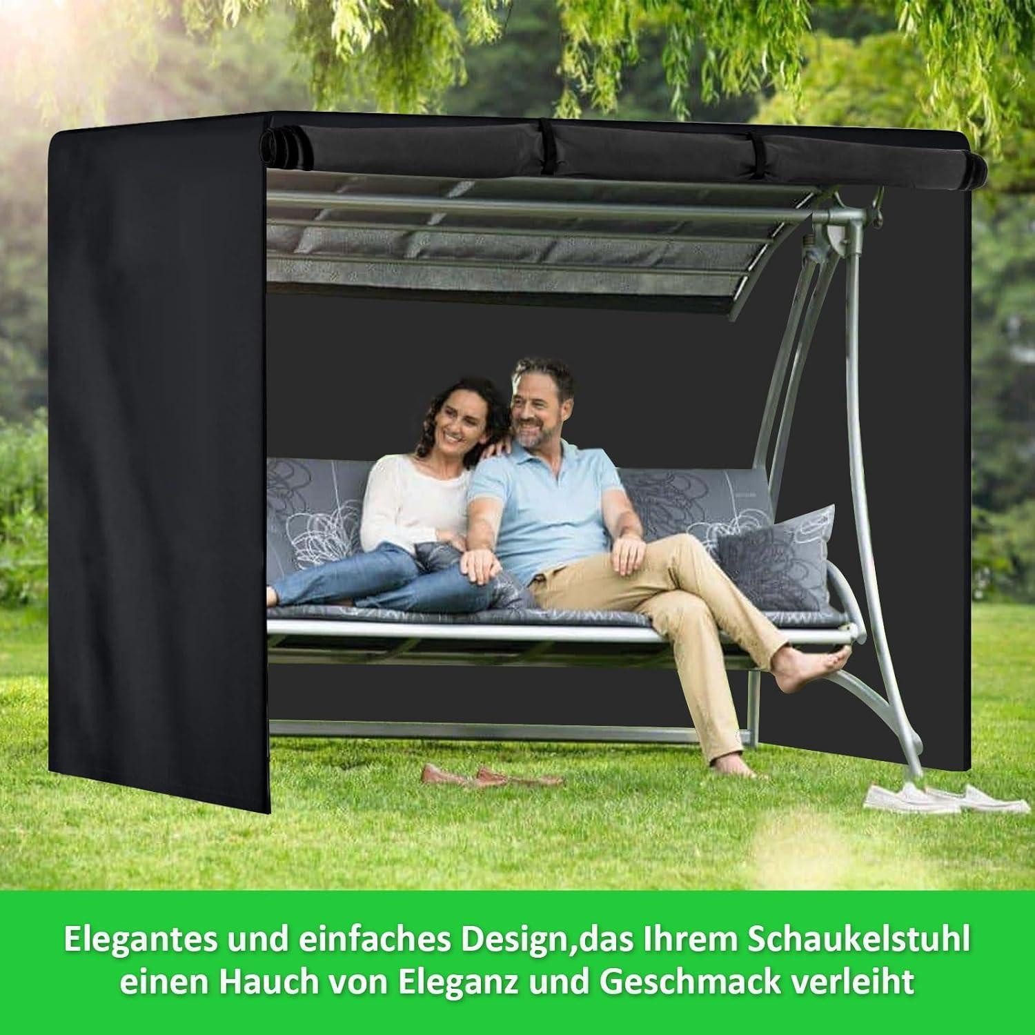 LuxusKollektion Gartenmöbel-Schutzhülle Hollywoodschaukel Abdeckung 3-4Sitzer 600D Oxford Wasserdicht (1-St) – Bild 4 von 5