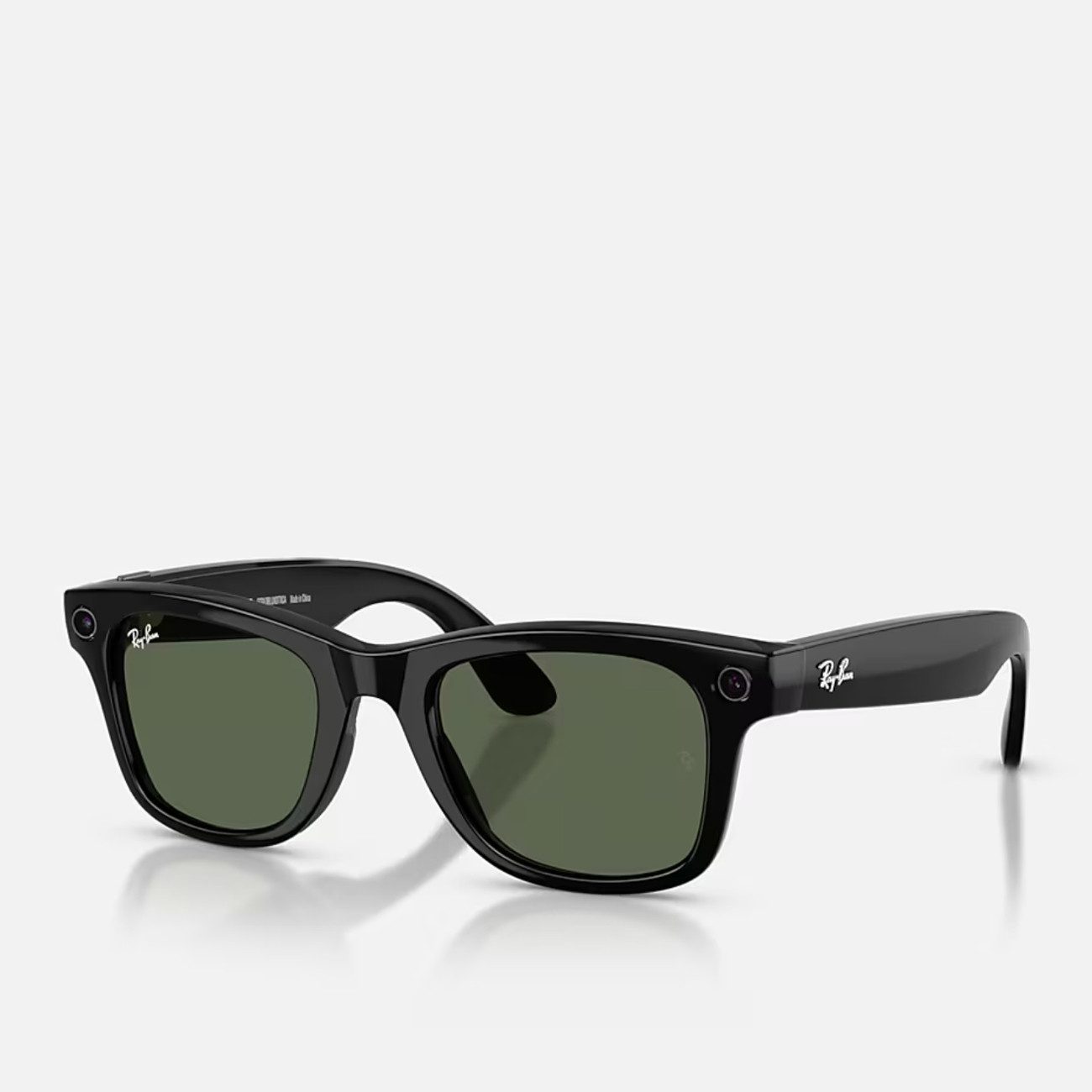 Ray-Ban Sonnenbrille Ray-Ban Meta Wayfarer Gen 2 Shiny Black Green G15 günstig online kaufen