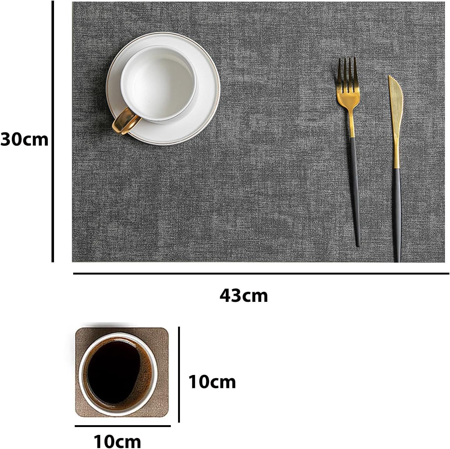 Youyijia Platzset Tischsets Abwaschbar – Doppelseitige Platzsets aus Kunstl günstig online kaufen