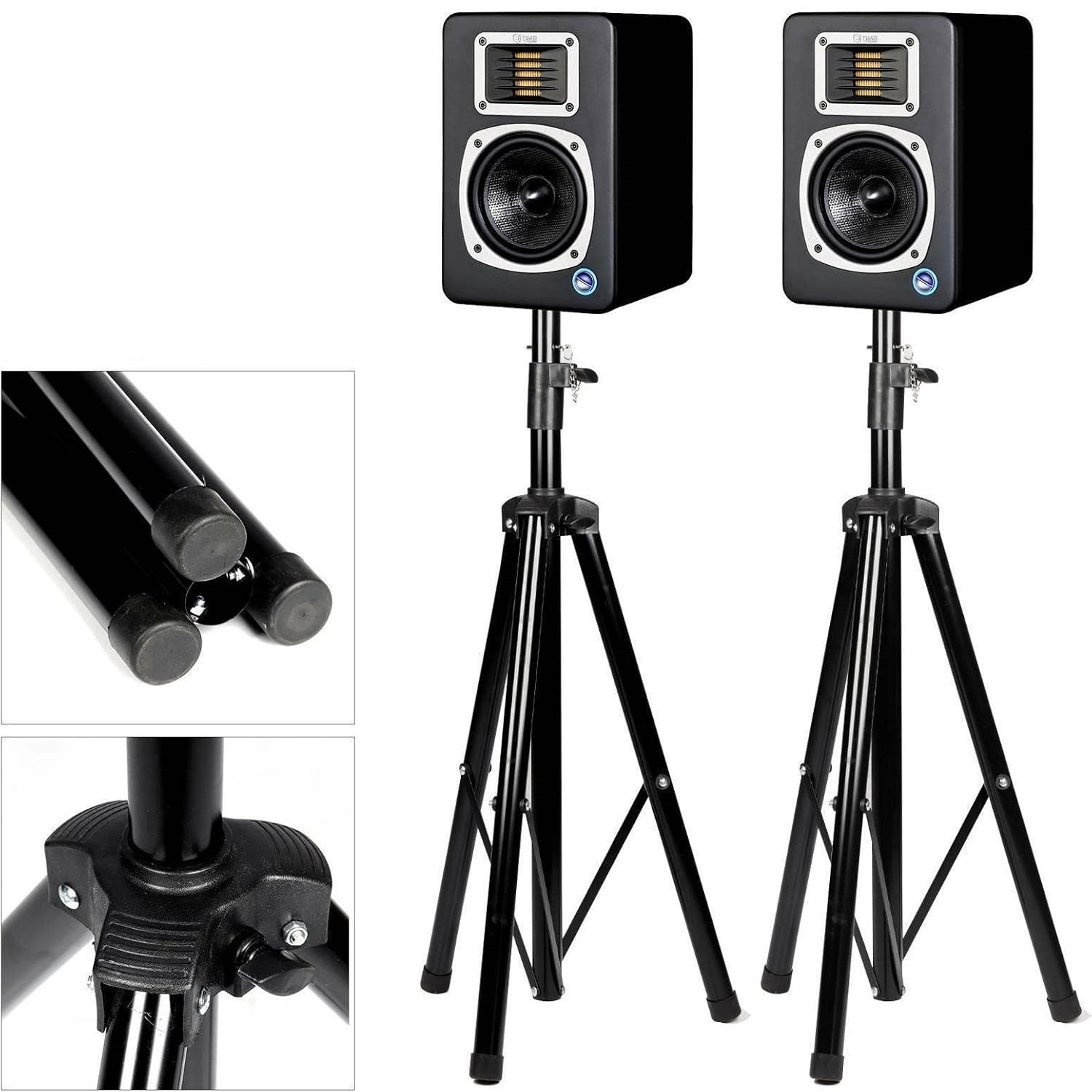 Youyijia Lautsprecherständer Boxenständer 2er Set Lautsprecherständer Höhenverstellung 90-180cm, (2-tlg) – Bild 2 von 5