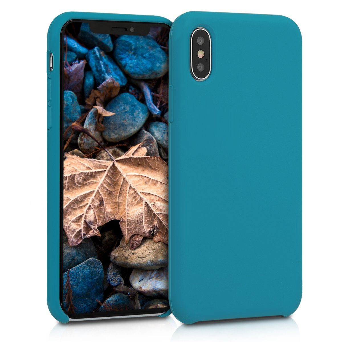 kwmobile Handyhülle Handyhülle für Apple iPhone X Hülle, Weiches Handy Silikon Case - Schutzhülle Cover