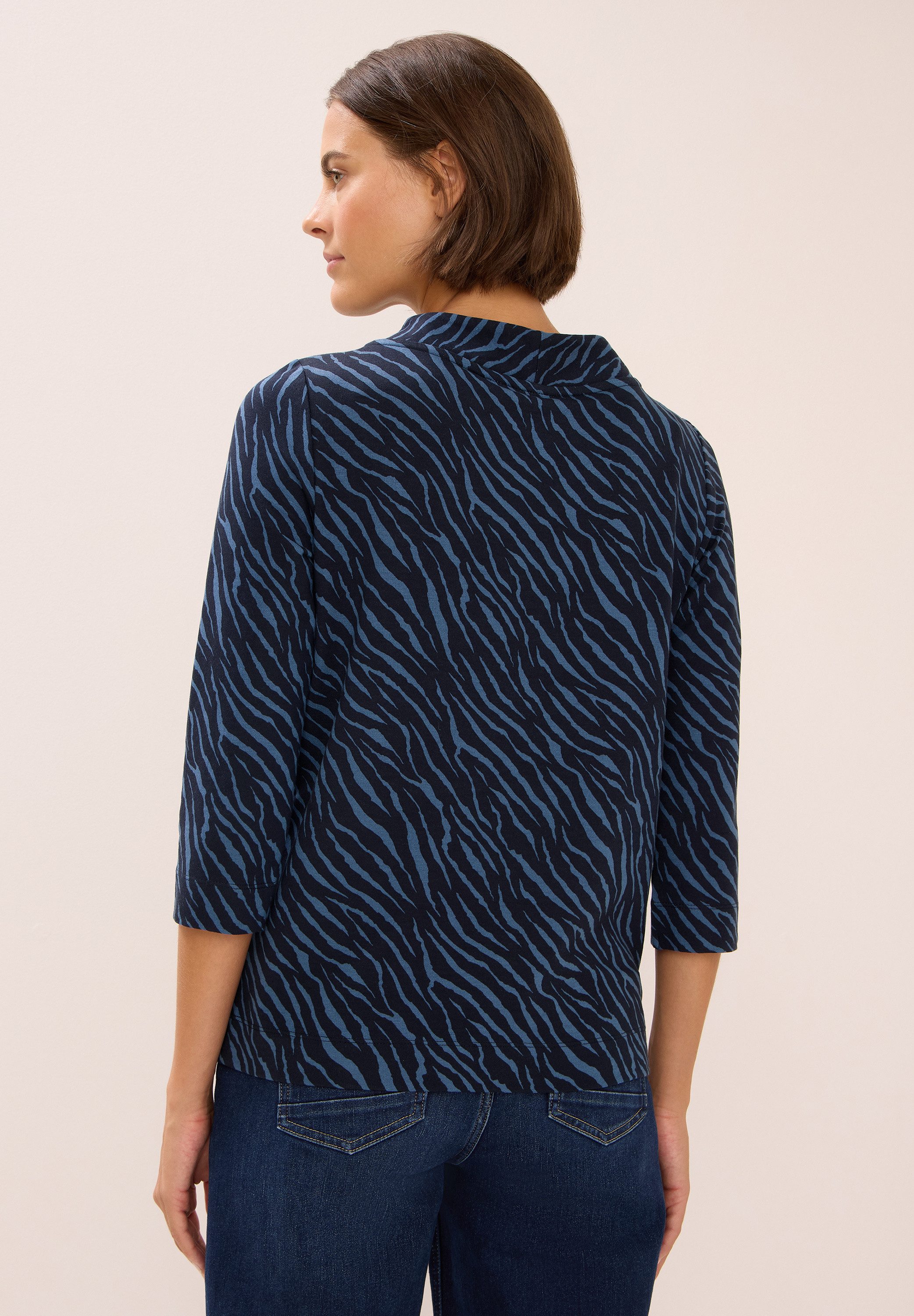 CECIL 3/4-Arm-Shirt im soften Baumwoll-Mix