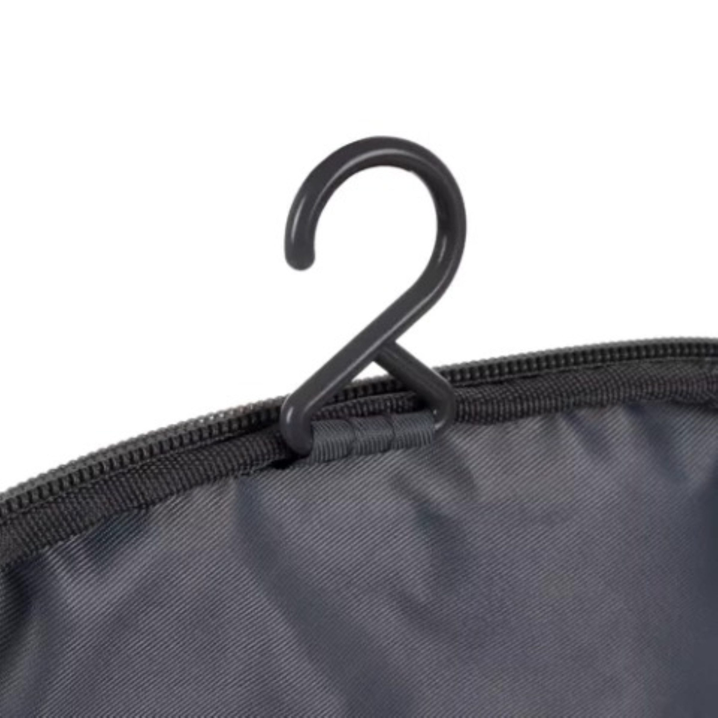 soulima Kosmetiktasche Hängende Kosmetiktasche Reise Kulturbeutel mit Thermofach Grau (Hängende Kosmetiktasche mit Thermofach und vielen Organizer-Fächern, Häng – Bild 4 von 5