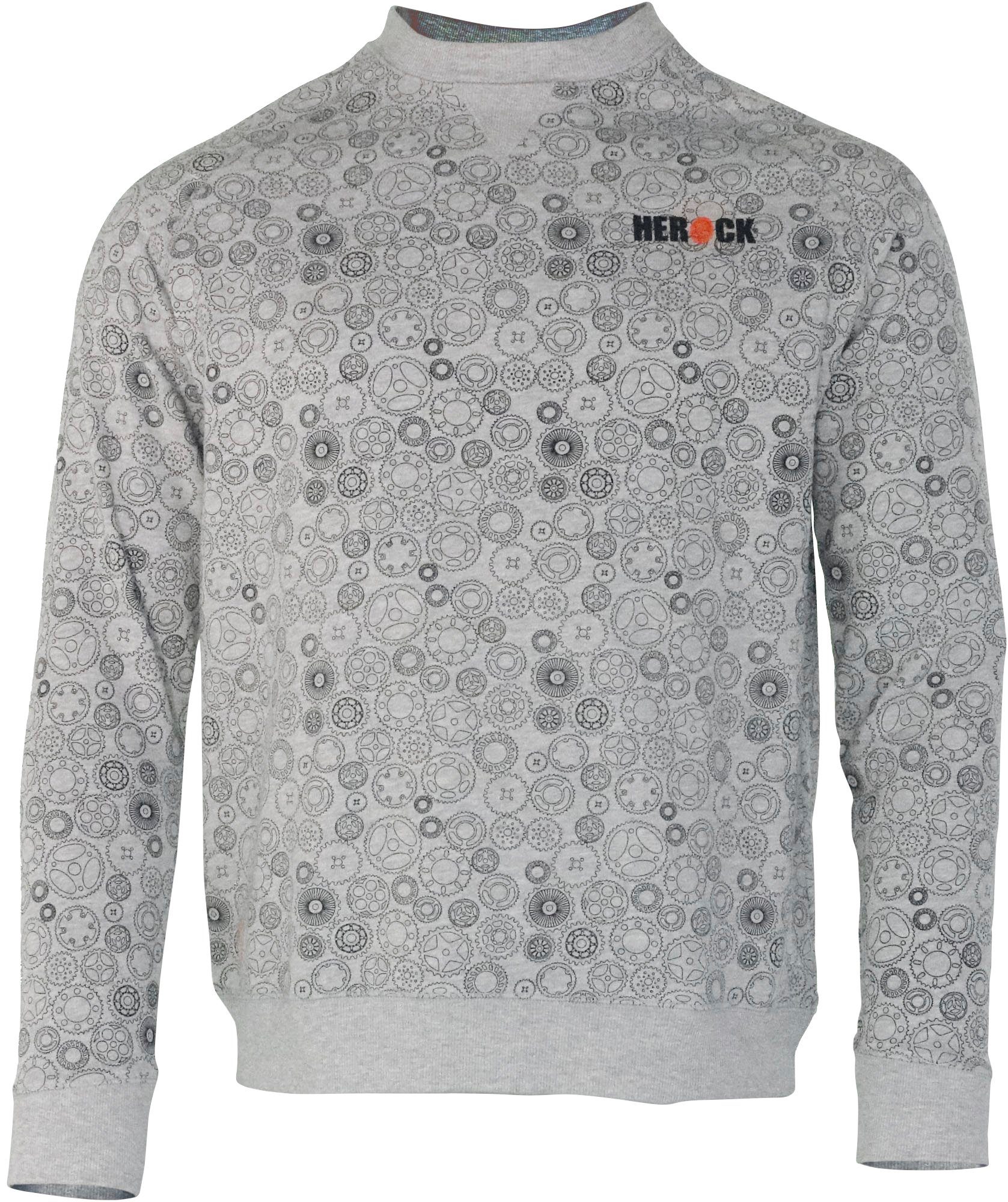 Herock Sweater Engineer Mit Zahnrad-Muster & Tragegefühl angenehmes Herock®-Aufdruck