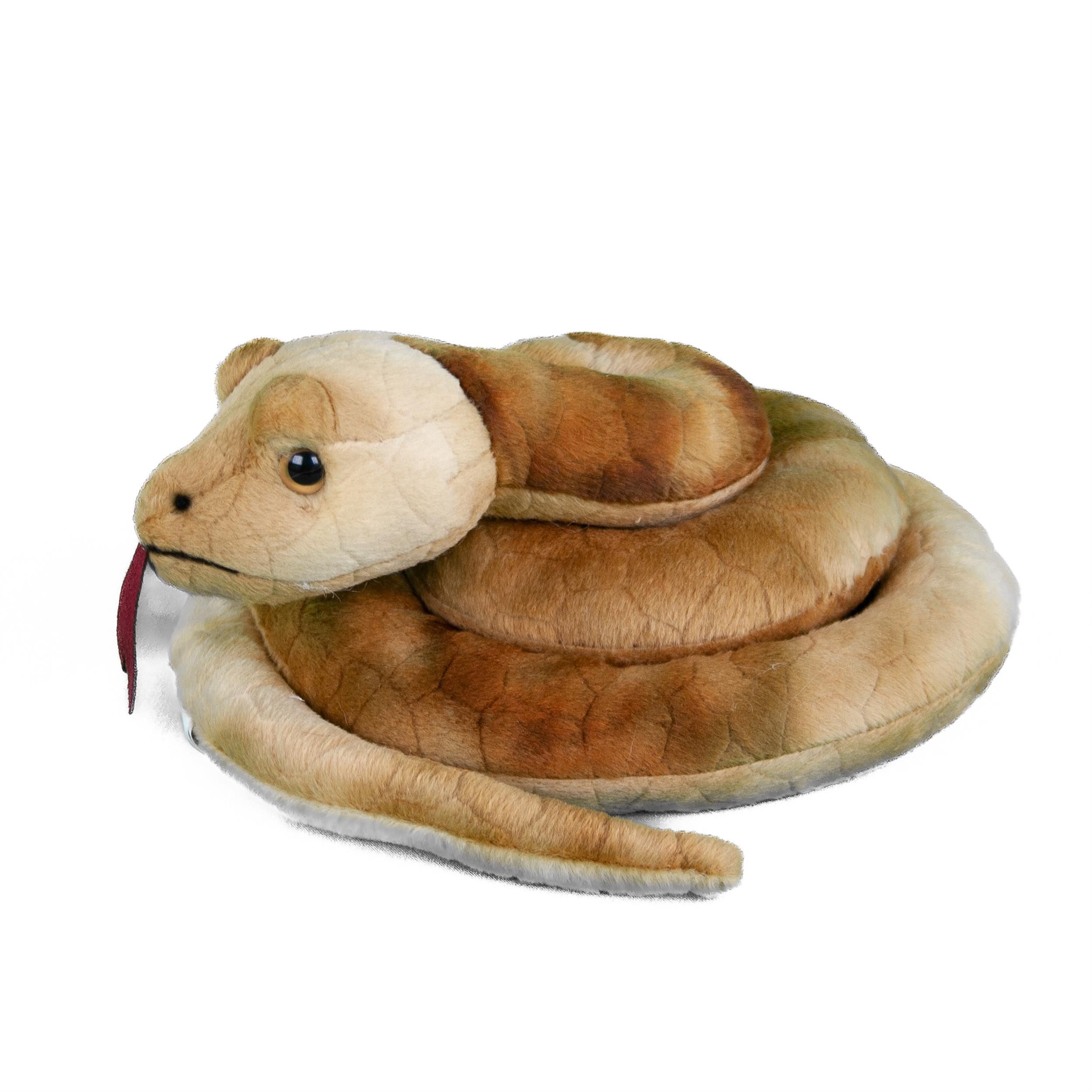 Teddys Rothenburg Kuscheltier Schlange gerollt hellbraun 90 cm Kuscheltier