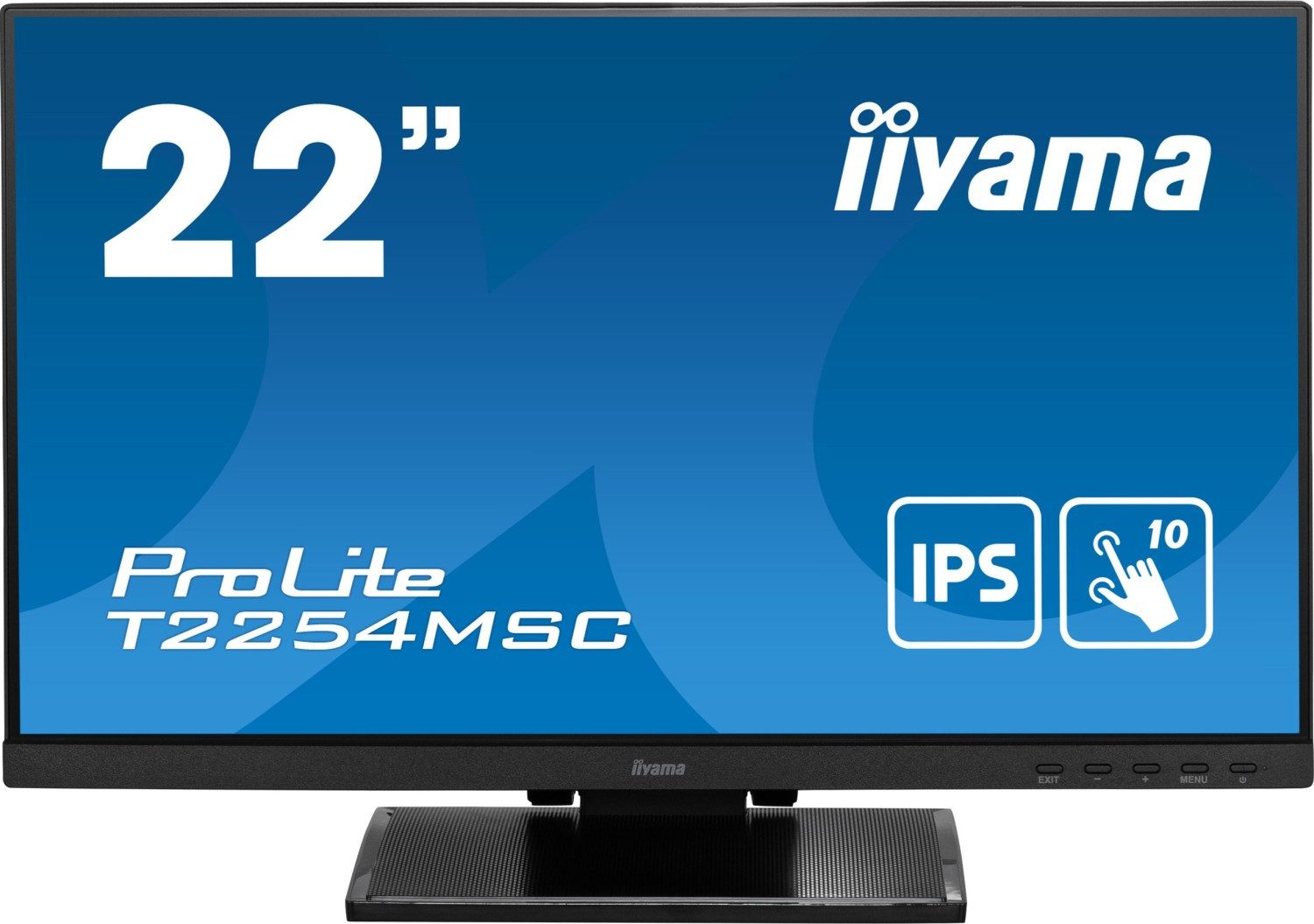 Iiyama iiyama ProLite T2252MSC 21.5" Full HD Touch IPS Display schwarz LED-Monitor (60 Hz, IPS, Multi-Touch)