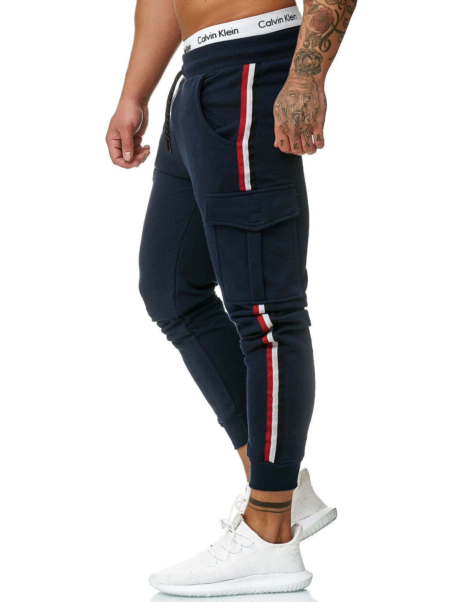 OneRedox Jogginghose 1318C (Sporthose Trainingshose Sweatpants, 1-tlg) Fitness Freizeit Casual Navy