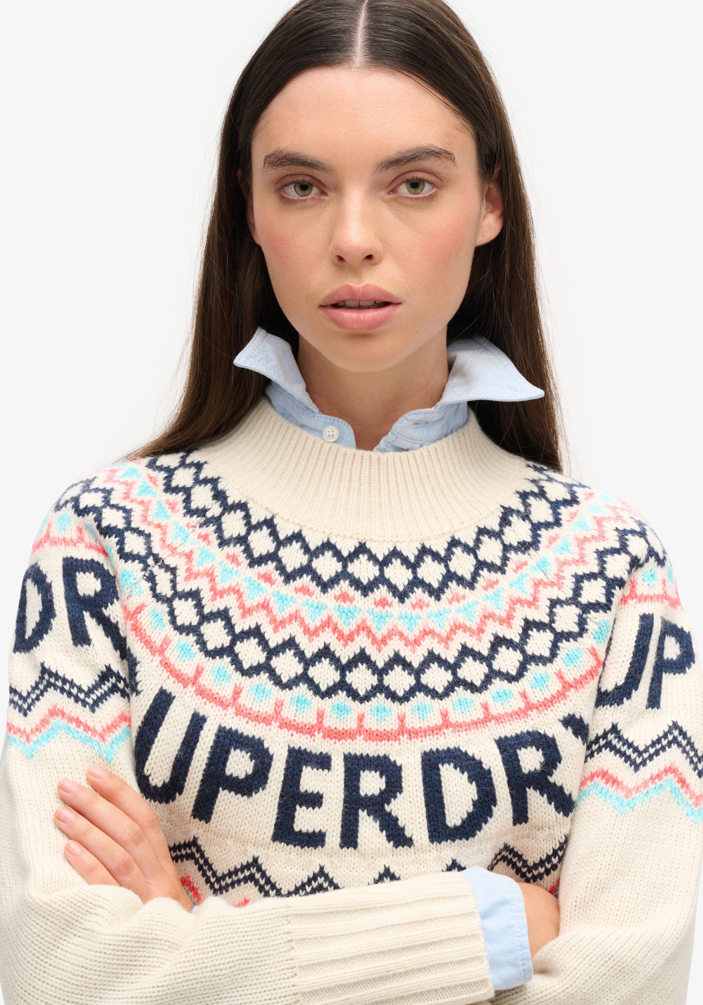 Superdry Strickpullover BRANDED JUMPER günstig online kaufen