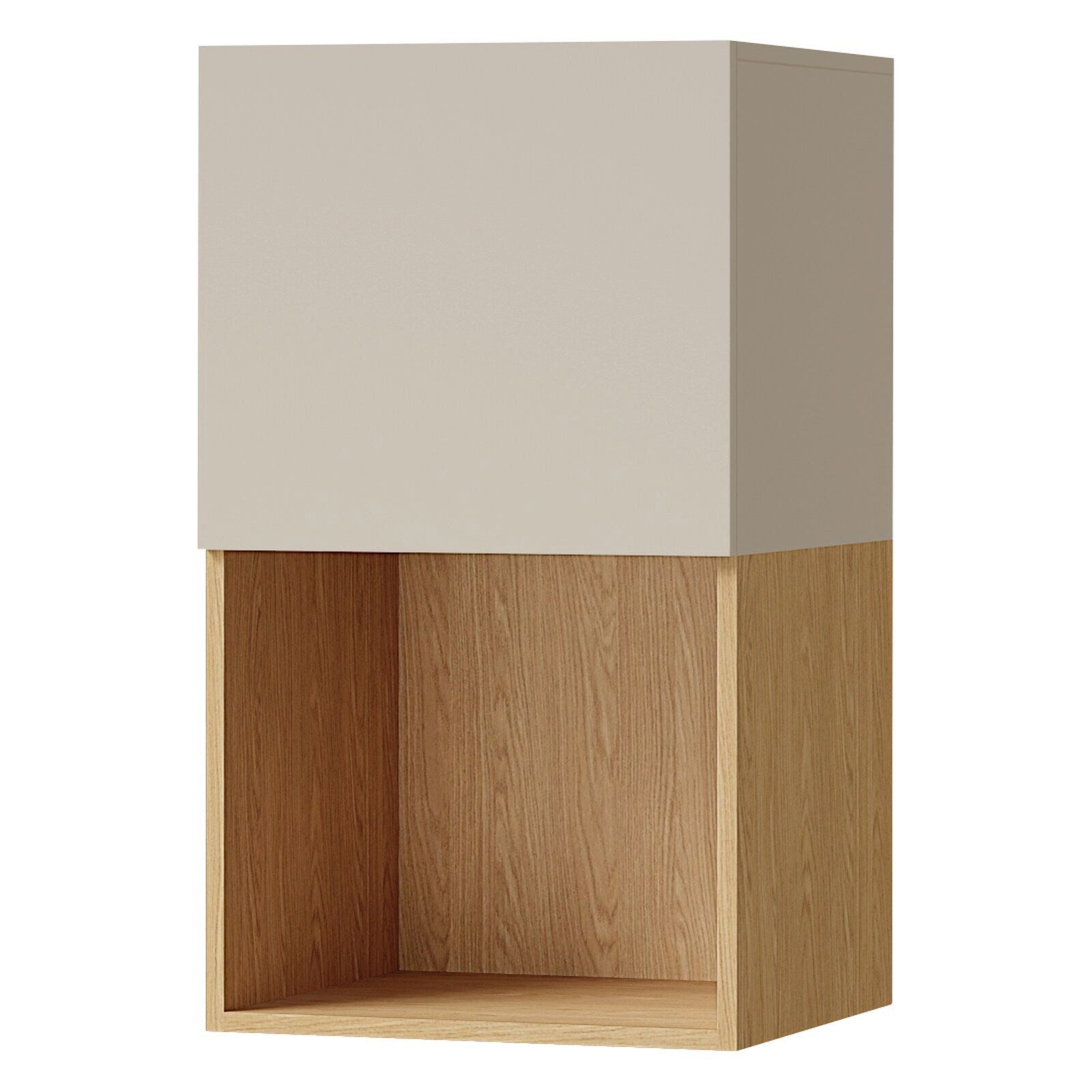 ROYAL24_MARKT Hängeregal Lorin Hängeschrank 45 cm mit 1 Tür und offenem Fach