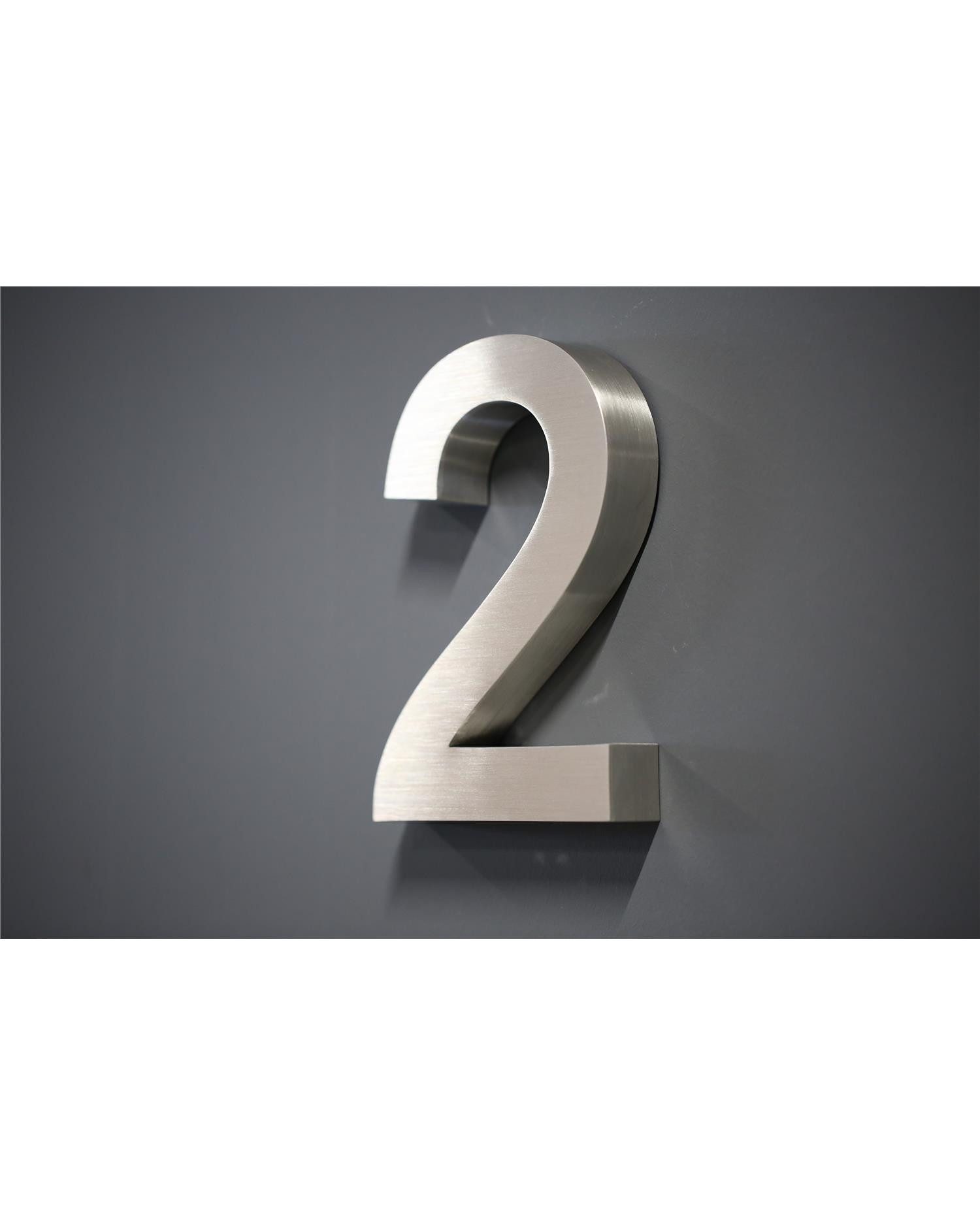 Steelboxx Briefkasten Hausnummer Premium Edelstahl in 3D Design Arial H20cm günstig online kaufen