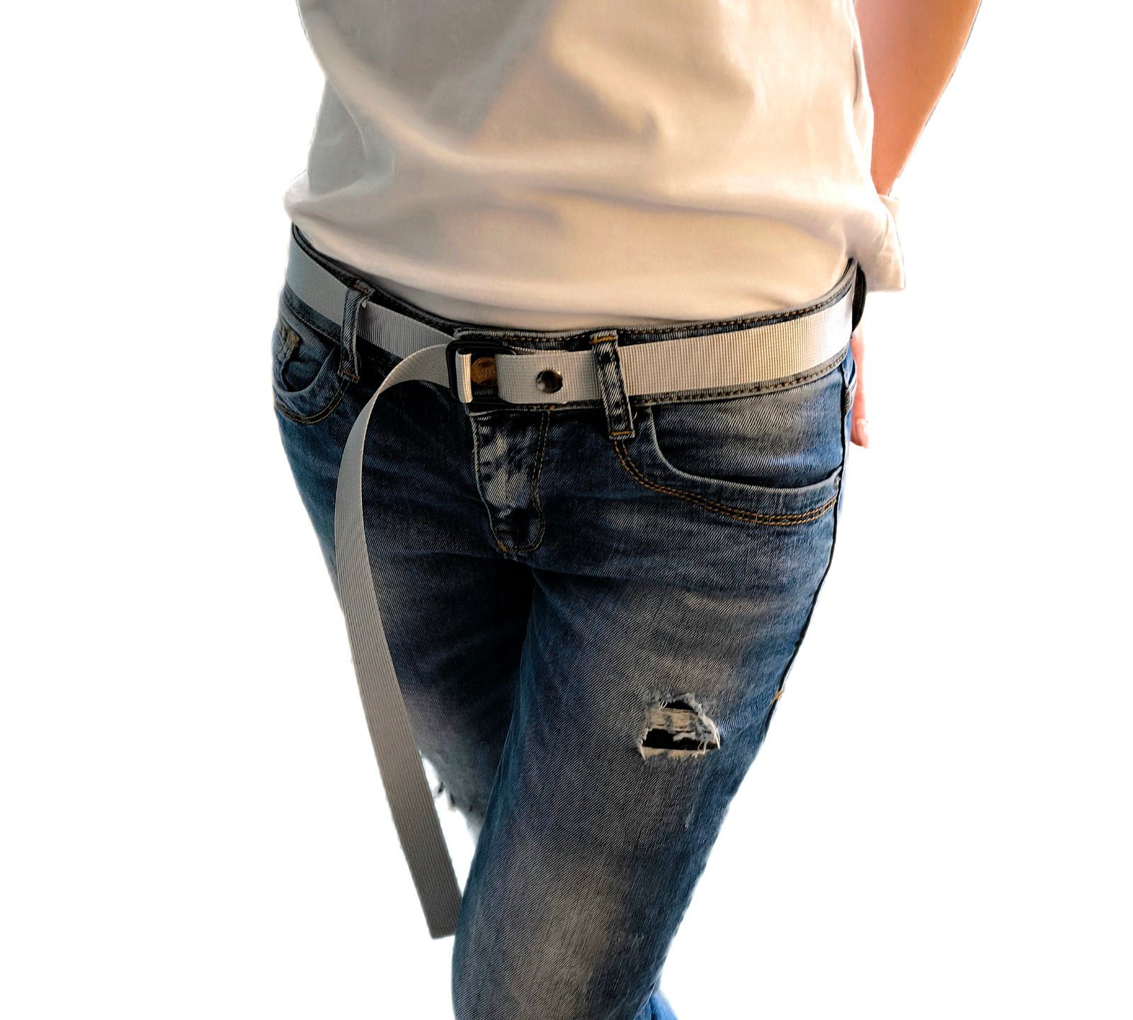 PaulZdrada Stoffgürtel Sport Gürtel Jeansgürtel Premium Stoffgürtel Unisex (1x Gürtel) Sportlich - Modern - Hit Sommer