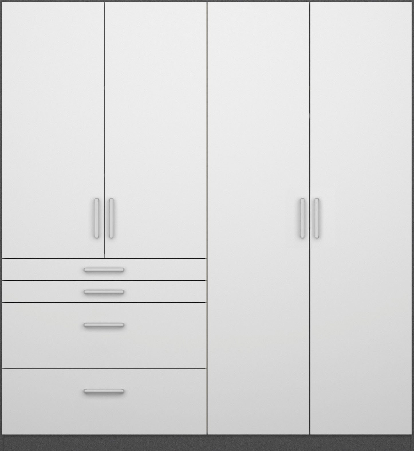 rauch Schrank-Set Kleiderschrank Schrank Garderobe Garderobenschrank Eckschrank HOMBURG, (Set), viel Stauraum, oberer Schubkasten mit Einteilung MADE IN GERMANY