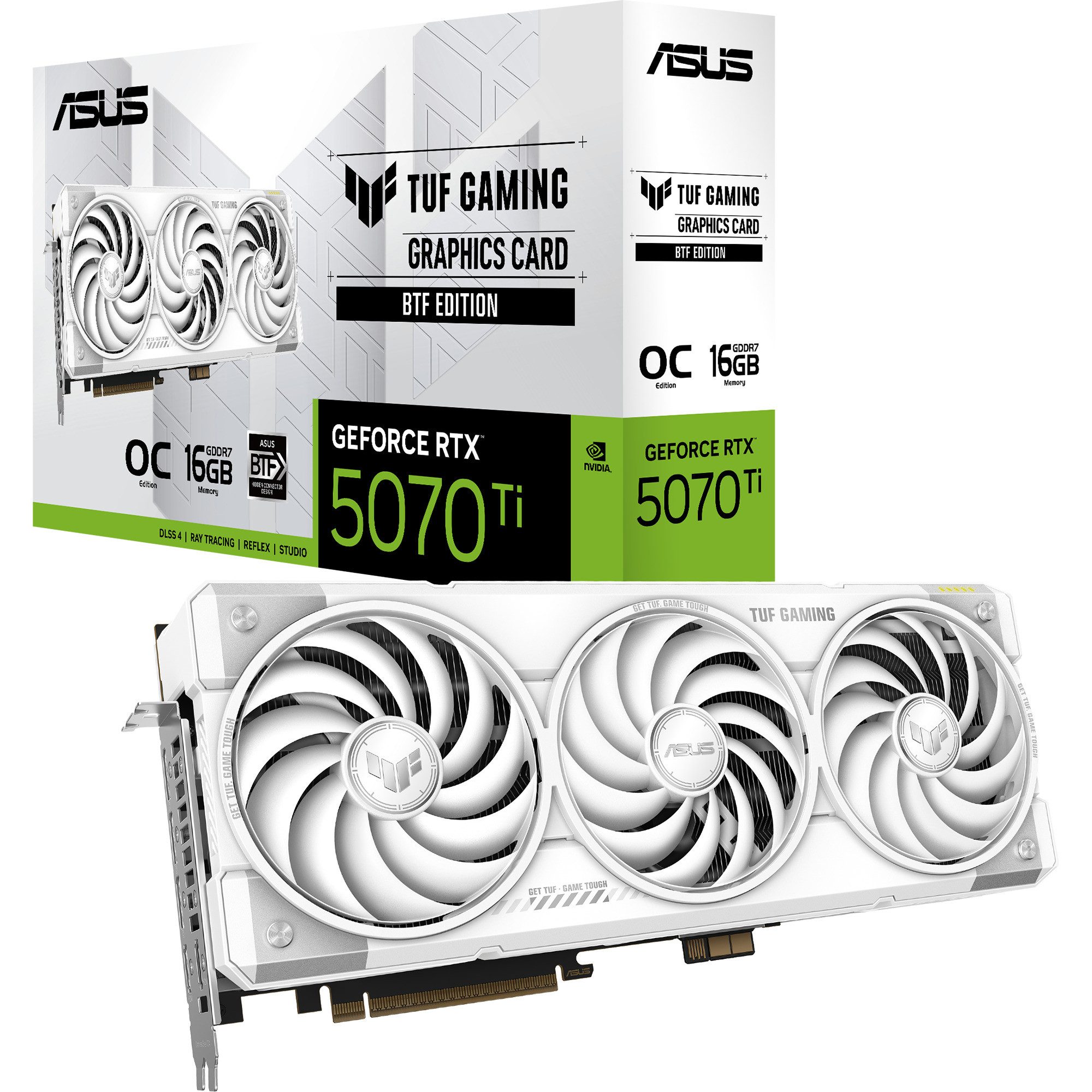 Asus ASUS GeForce RTX 5070 Ti TUF BTF OC WHITE Edition, Grafikkarte (16 GB)