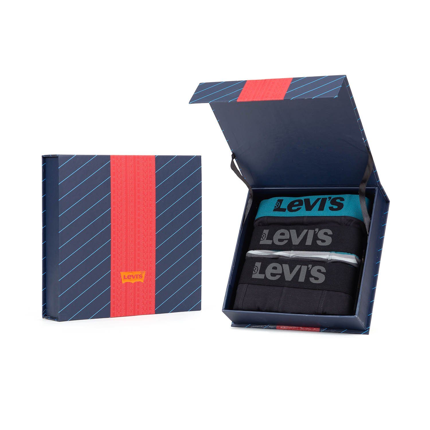 LEVIS Multi Men YD (3-St) Boxershorts Levi's® 3P Boxer Giftbox Brief