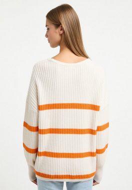 Frieda & Freddies NY Strickpullover Pullover mit dezenten Farbdetails