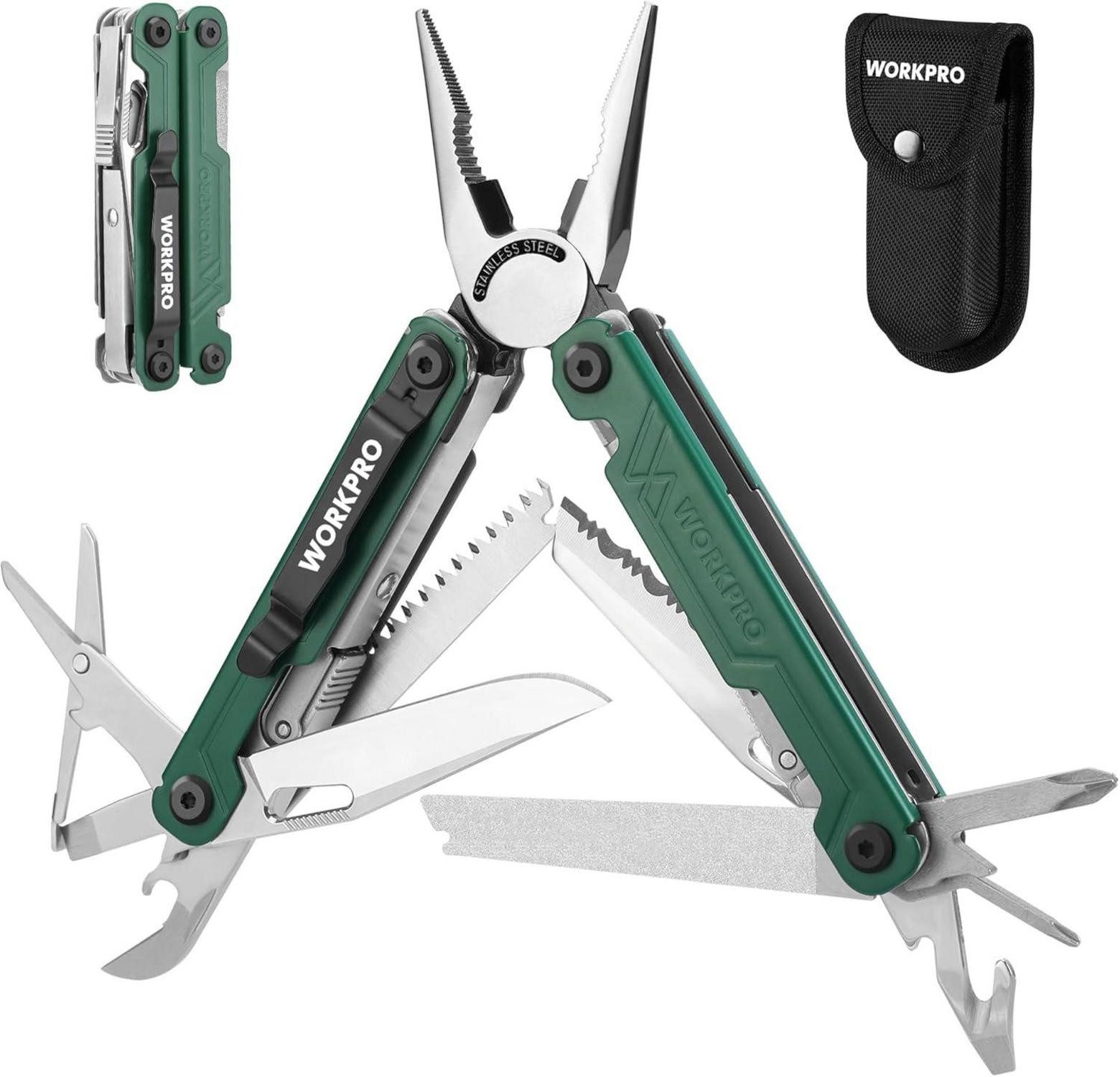 Multitool Multifunktionszange 18 in 1 Multitool Werkzeug Edelstahl mit Messer