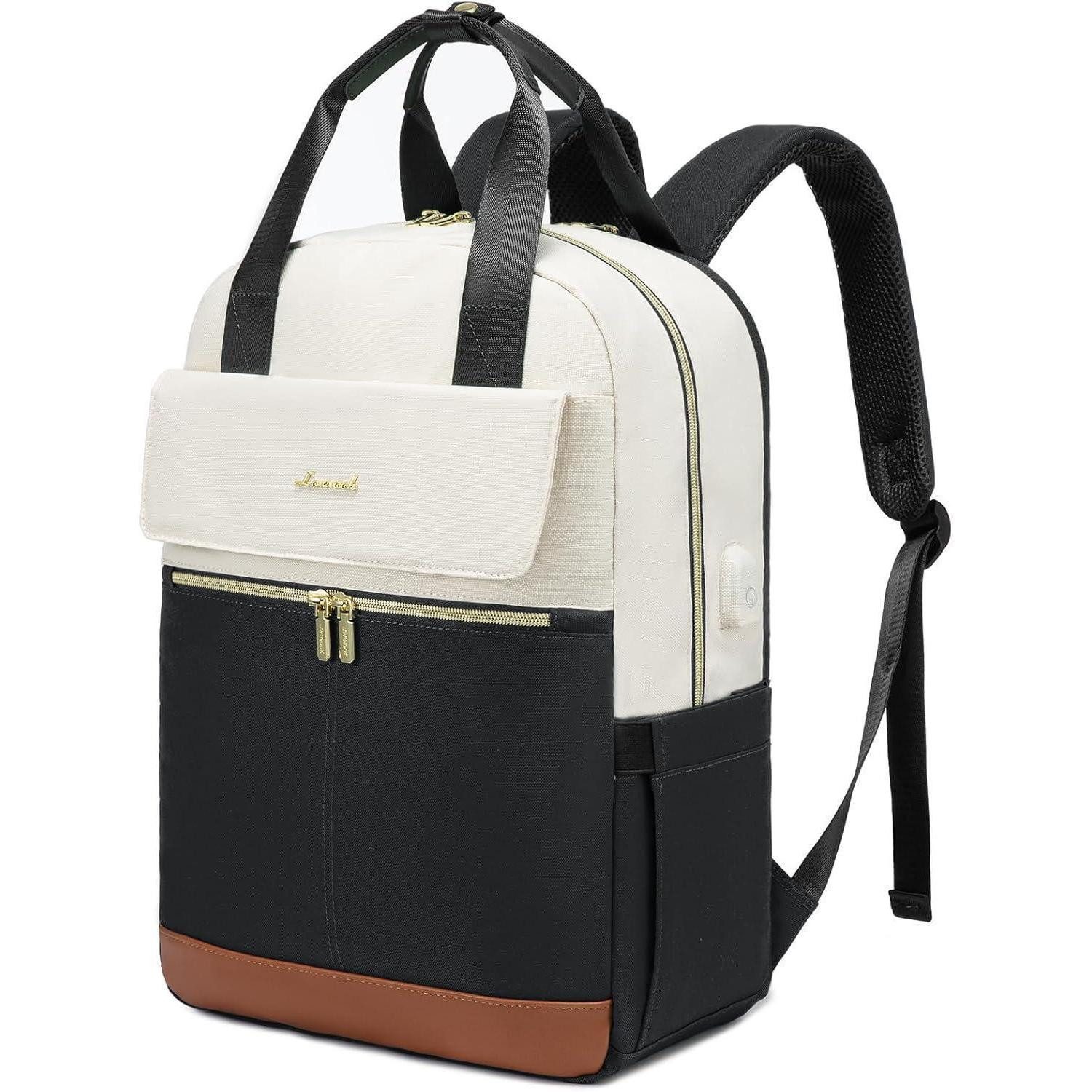 LuxusKollektion Cityrucksack Rucksack Damen 15,6 Zoll Wasserdicht Reiserucksack Elegant