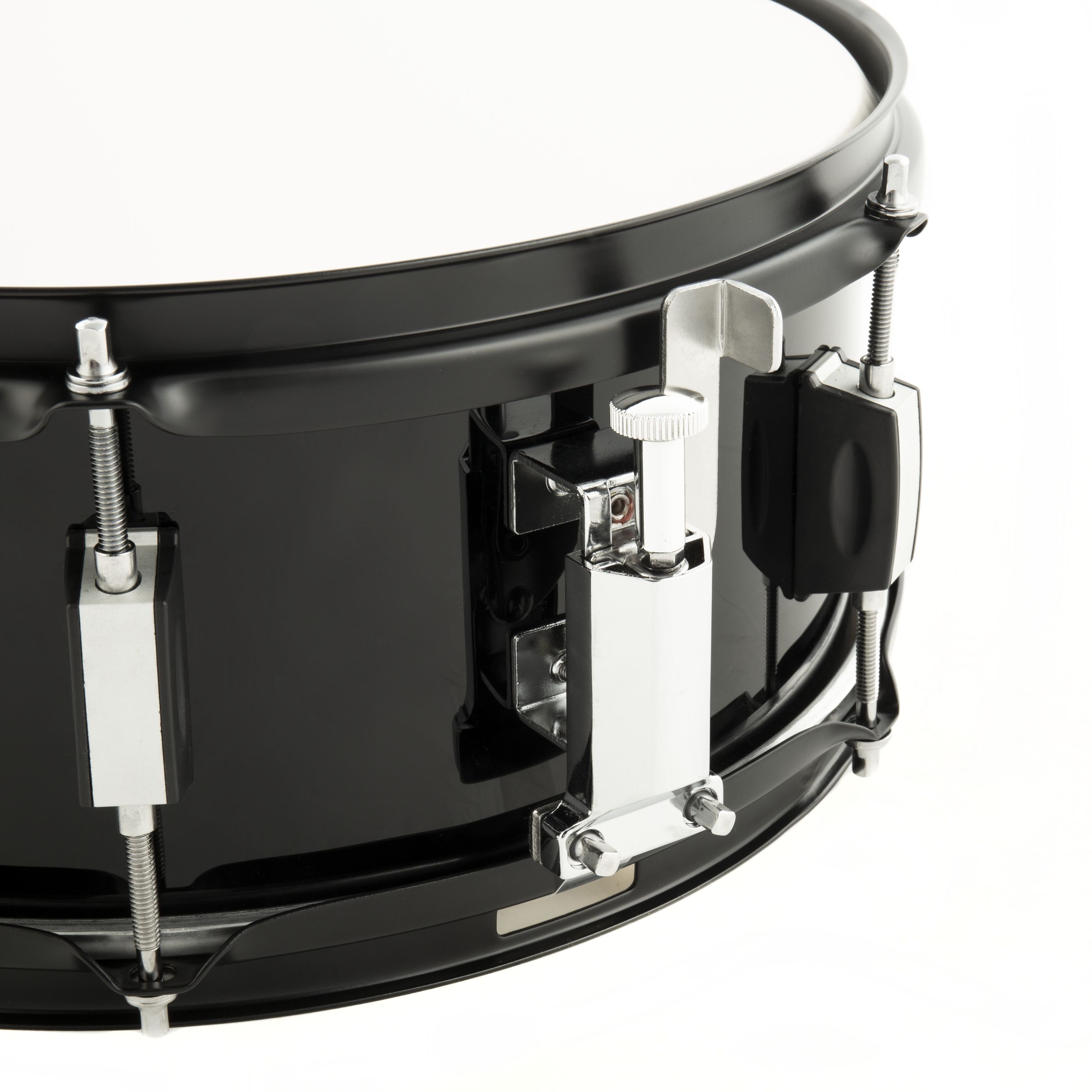 FAME Snare Drum,First Step Snare Drum 13"x55" Piano Black Mischholz Kessel Aluminium Hardware Stahl Spannreifen 6 Spannschrauben Ideal für Anfänger und Musikschulen", Schlagzeuge, Snare Drums, First Step Snare Drum, Anfänger Snare Drum, 13"x5,5" Snare Drum