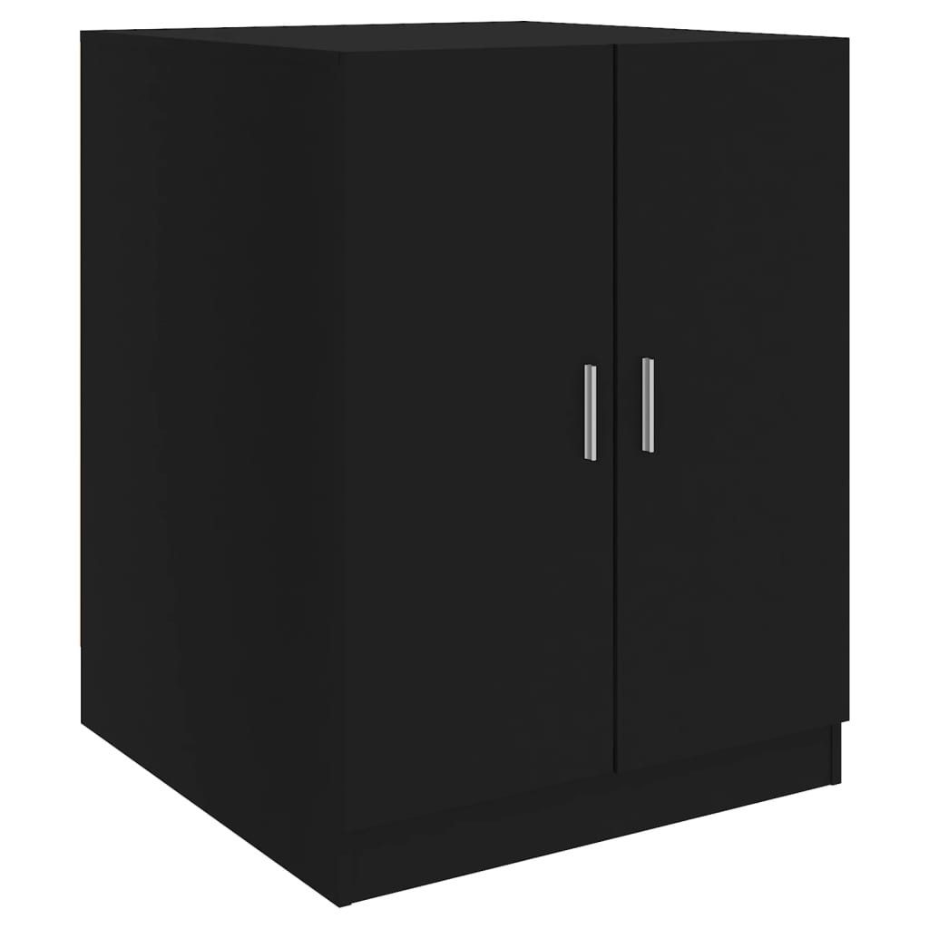vidaXL Badregal Waschmaschinenschrank Schwarz 71x71,5x91,5 cm günstig online kaufen