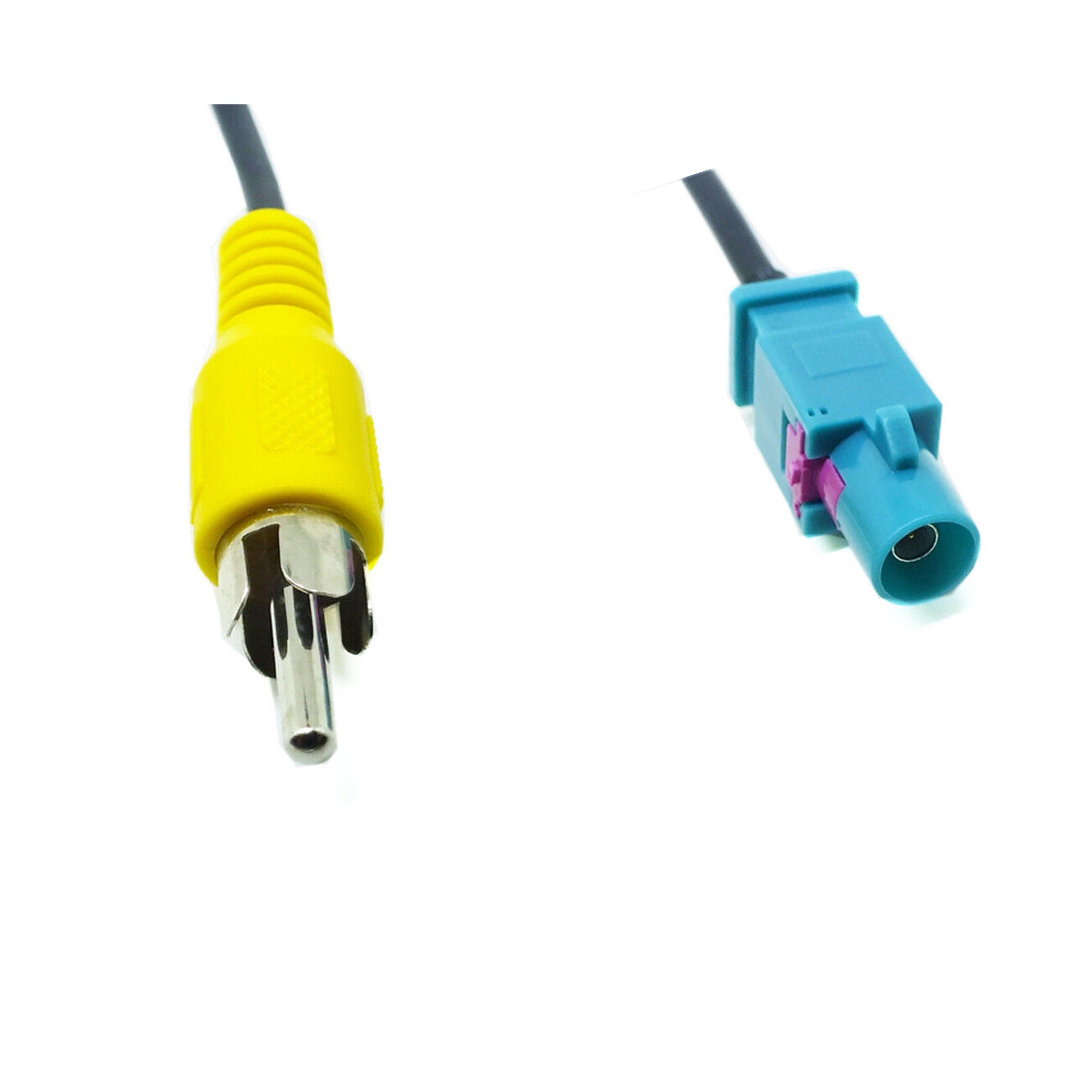 TAFFIO Fakra auf RCA Cinch Adapter Rückfahrkamera Adapter Kabel KFZ Adapter