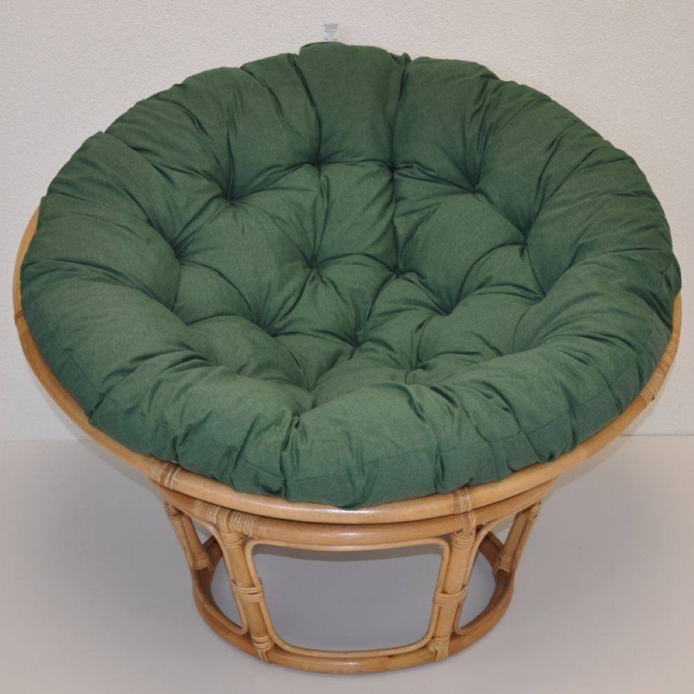 Rattani Rattanstuhl Papasansessel Rattan Papasan inkl. Polster D 115 cm Fb. honig, XL Papasan Sessel D 115 cm