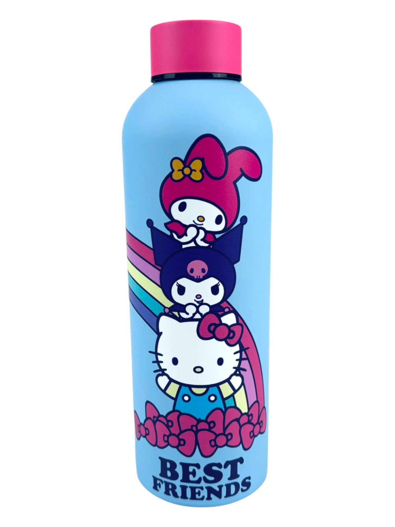 Hello Kitty Trinkflasche Hello Kitty & Friends Sport- Trinkflasche 800 ml, Kinder Edelstahl Trinkflasche