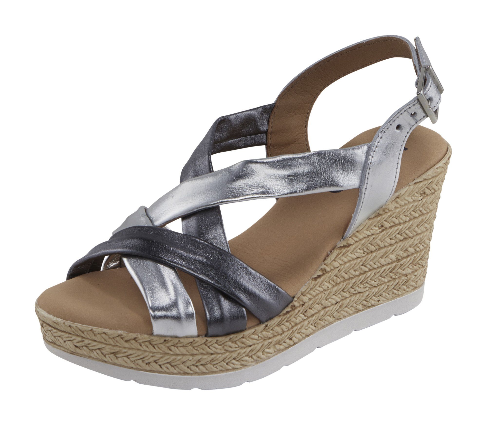 heine Keilsandalette, Aus softem Ziegen-Nappaleder online kaufen | OTTO