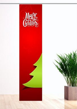 Schiebegardine Christmas, ein moderner klassiker Weihnachtsgardine, gardinen-for-life, waschbar, Top Qualität, Made in Germany