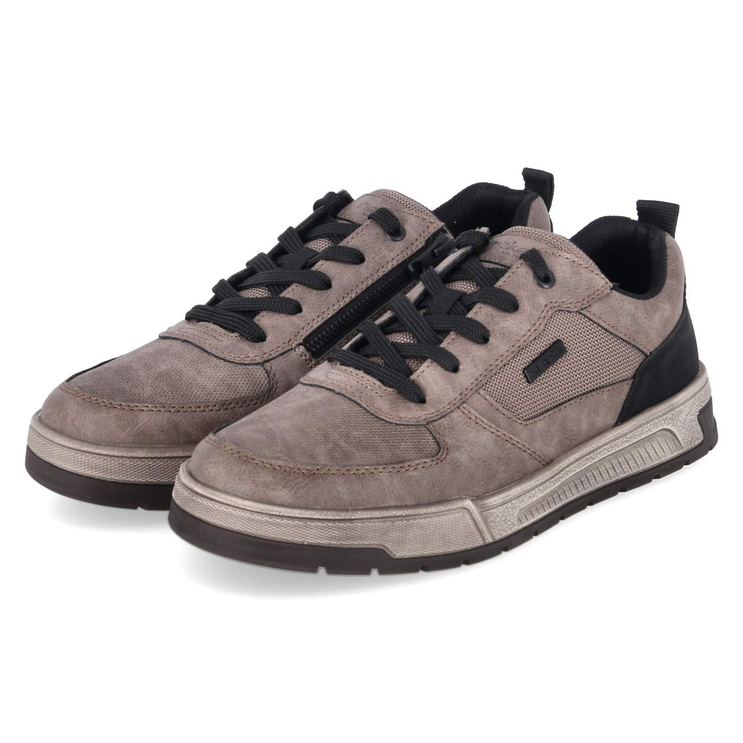 Rieker Rieker 36000-64 Herren Textil & Synthetik taupe Schnürschuh