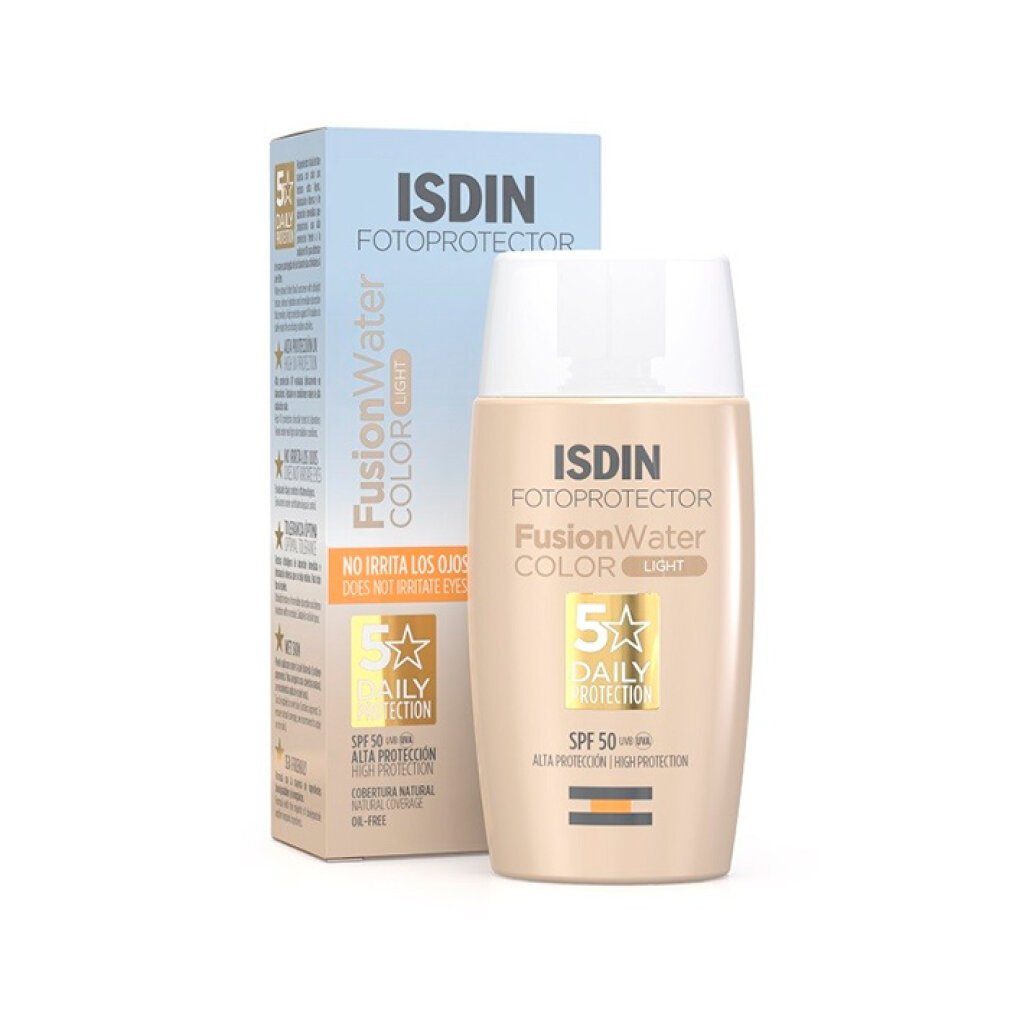 ISDIN Sonnenschutzcreme Fusion Water Farbe Light SPF50 50ml mehr