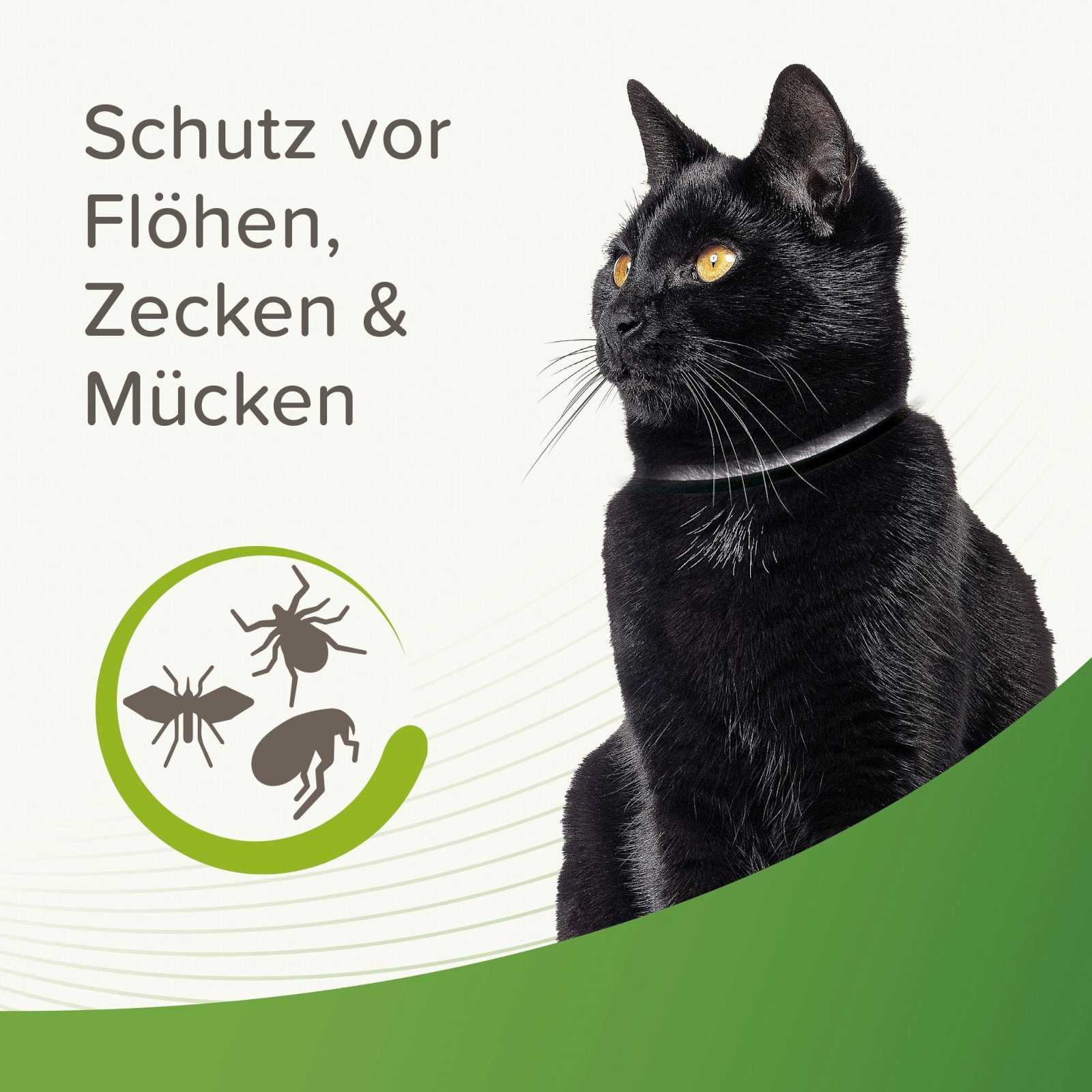 beaphar Zeckenhalsband Zecken- und Flohschutz Halsband reflektierend für Katzen - 35 cm