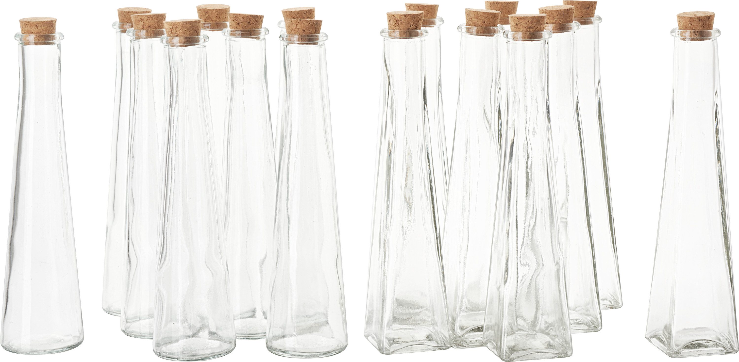 VBS XXL Trinkflasche Glasflaschen Geolini, 16 Stück